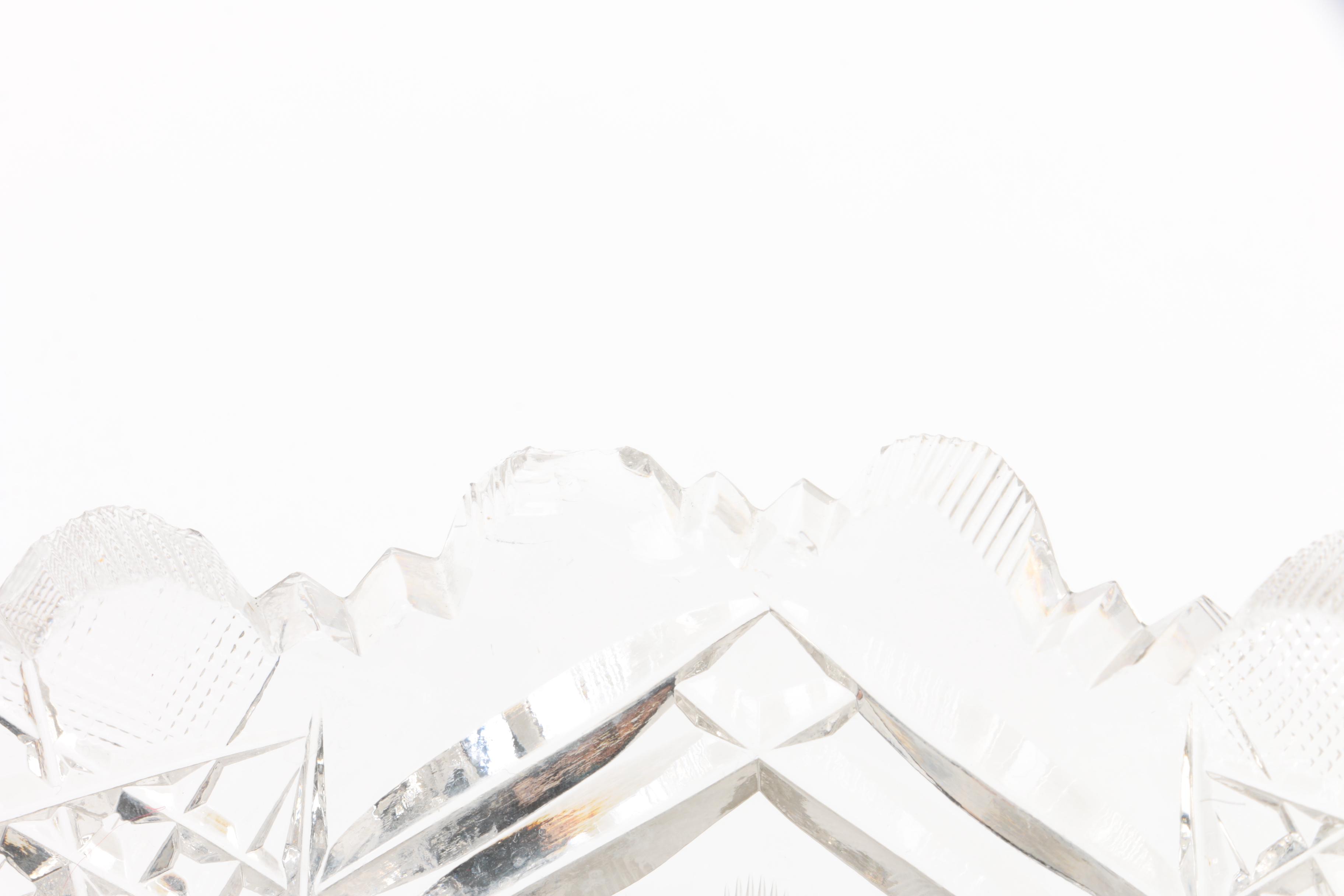 American Brilliant Period Cut Glass Bowl