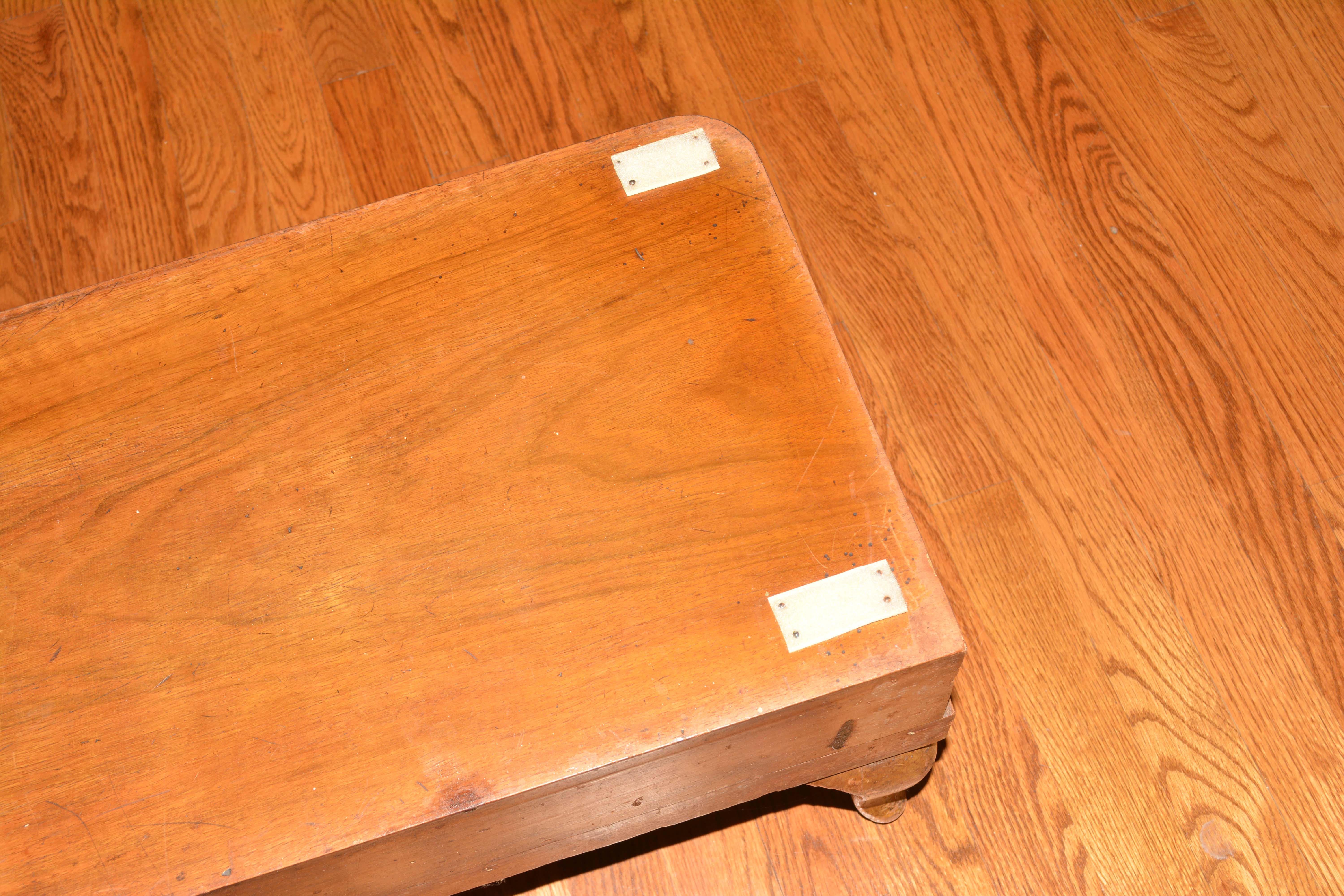 Vintage Floral Upholstered Bench