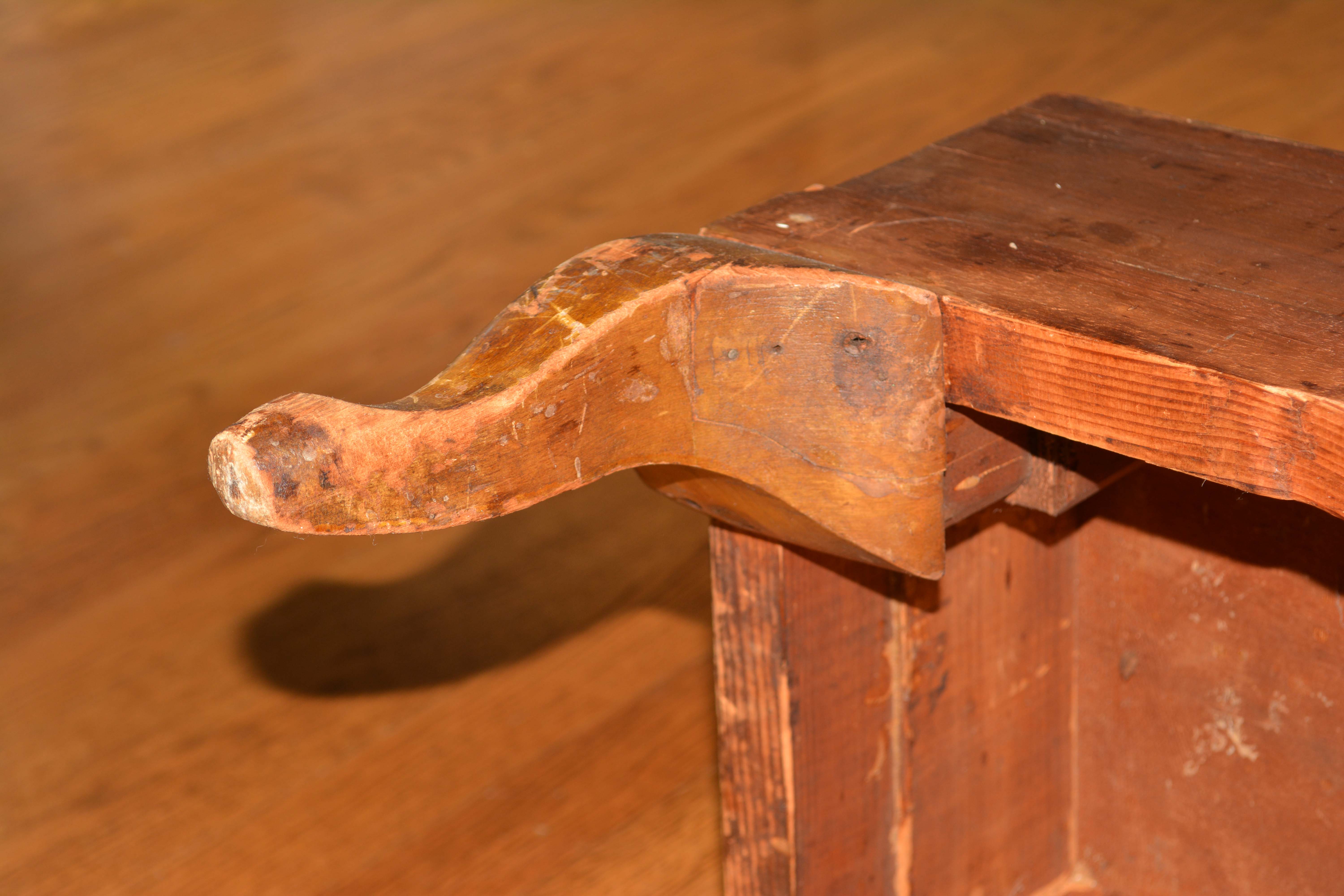 Vintage Floral Upholstered Bench