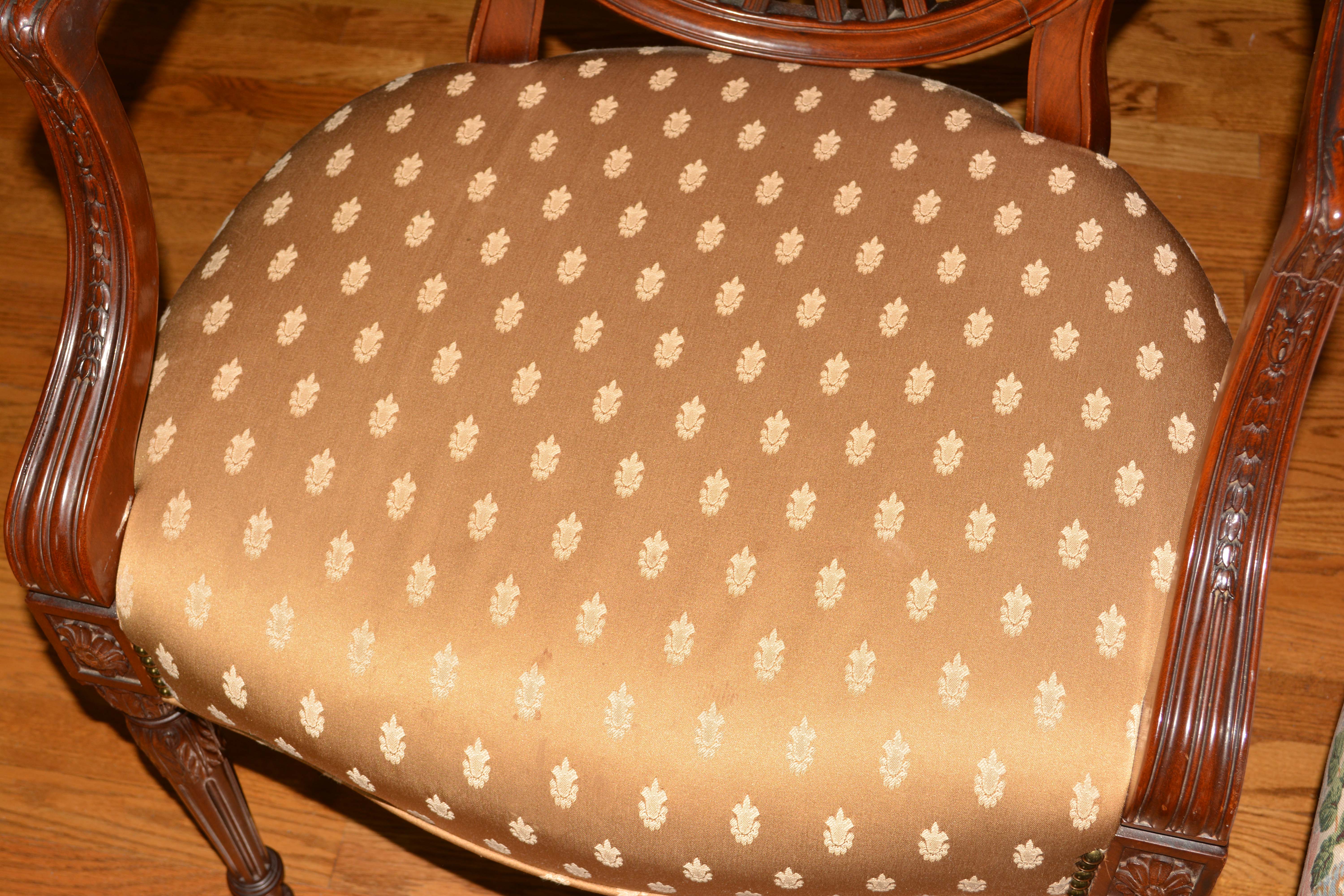 Hepplewhite Style Mahogany Armchair