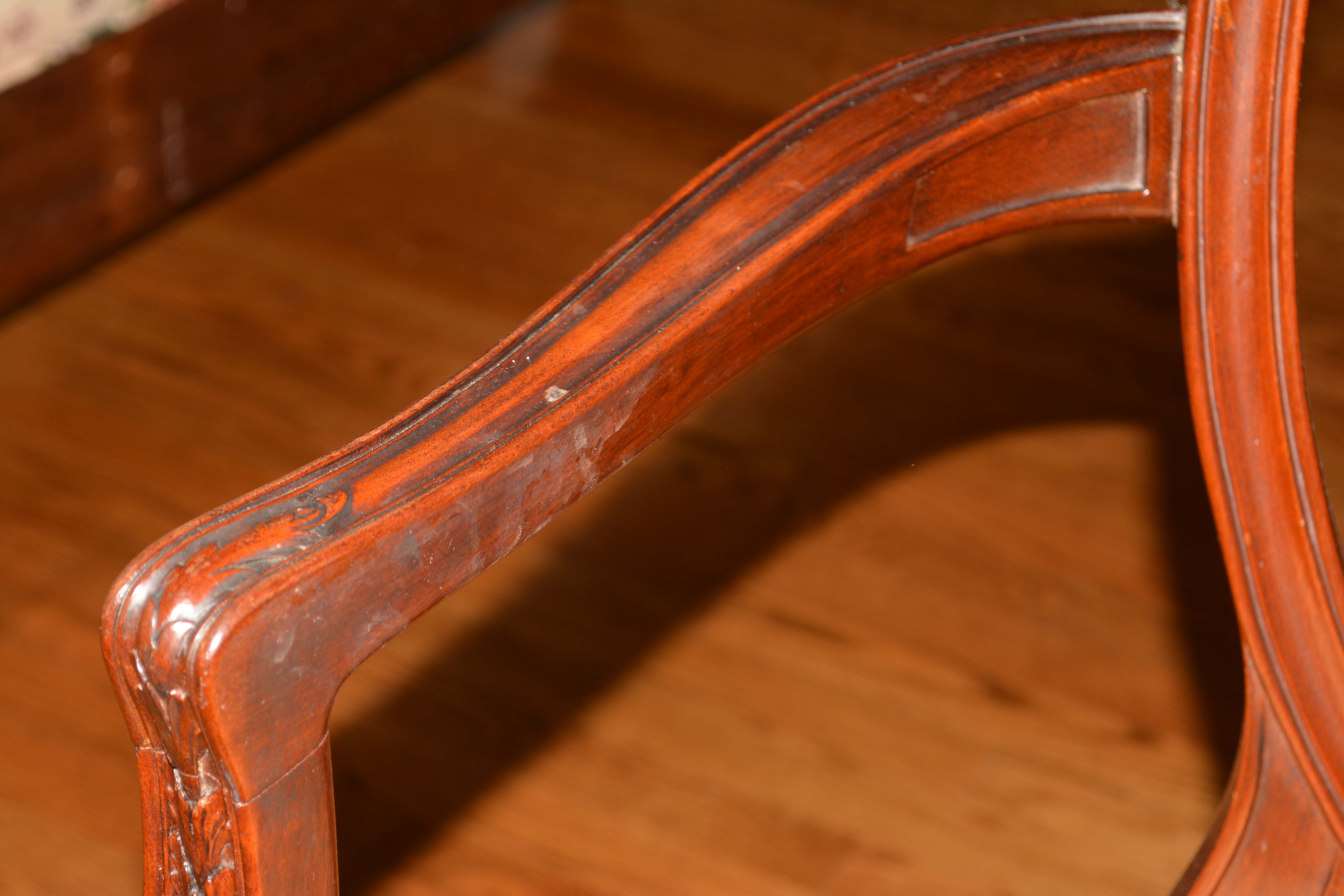 Hepplewhite Style Mahogany Armchair