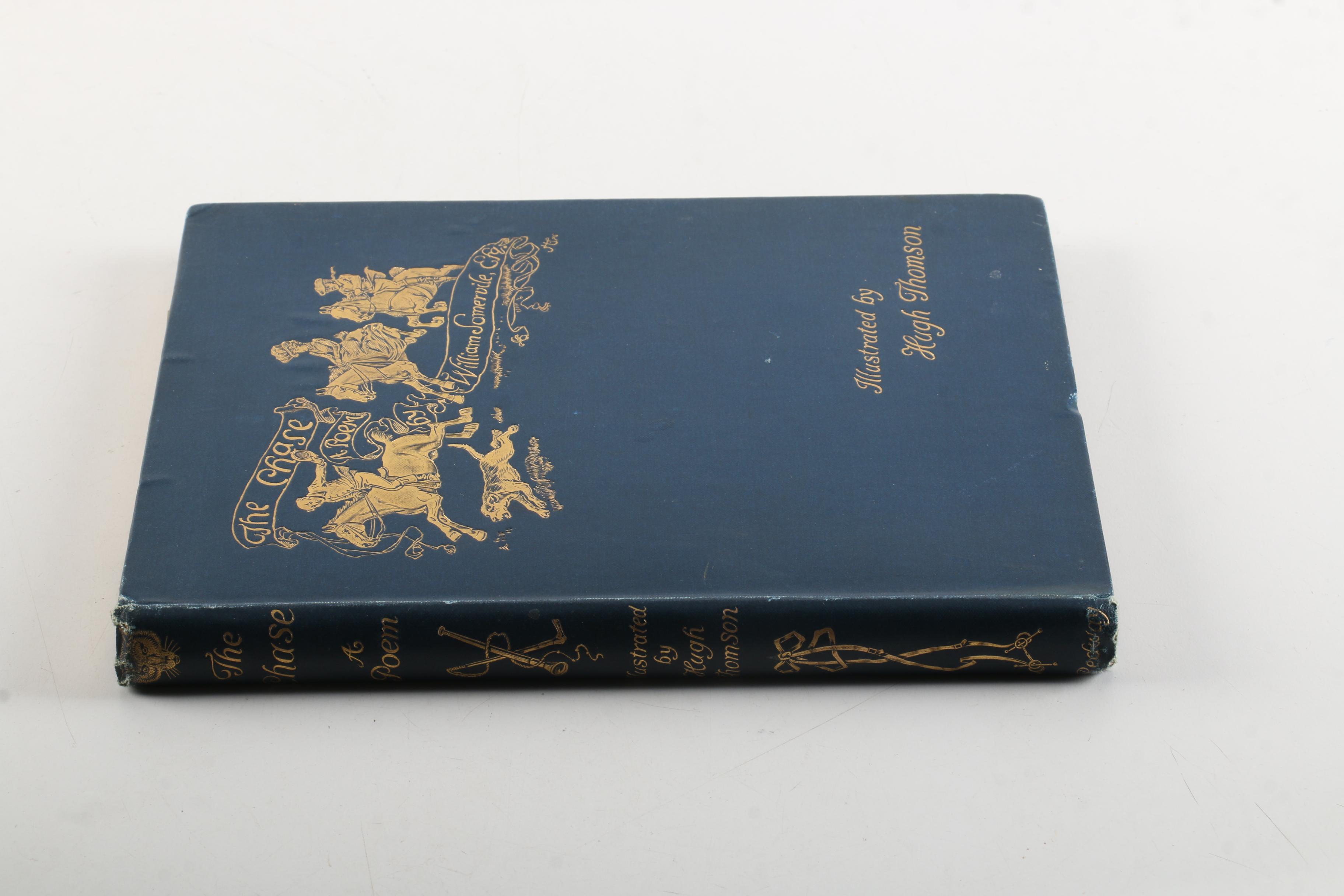 1896 "The Chase: A Poem" by William Somervile, Illustrated by Hugh Thompson
