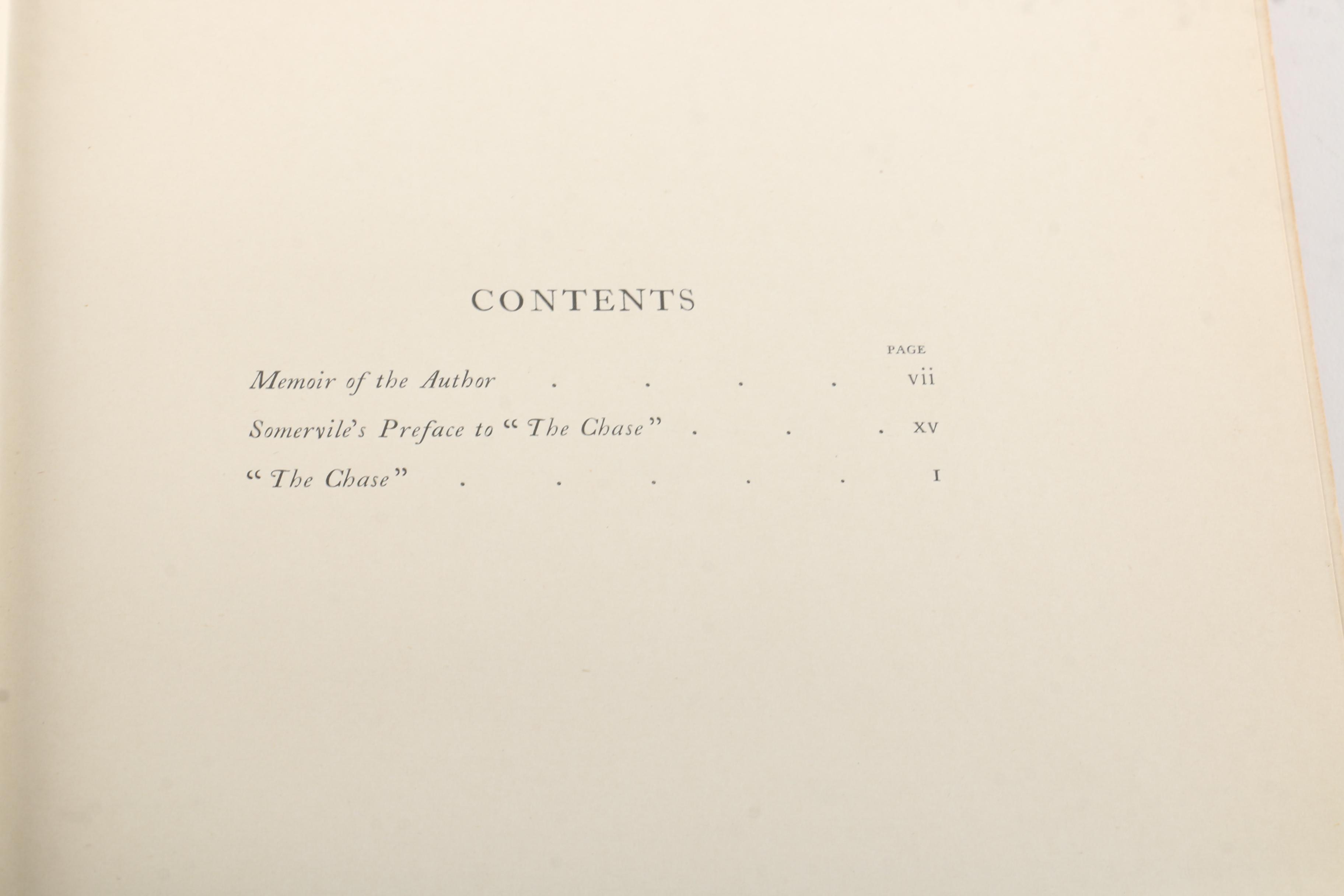 1896 "The Chase: A Poem" by William Somervile, Illustrated by Hugh Thompson