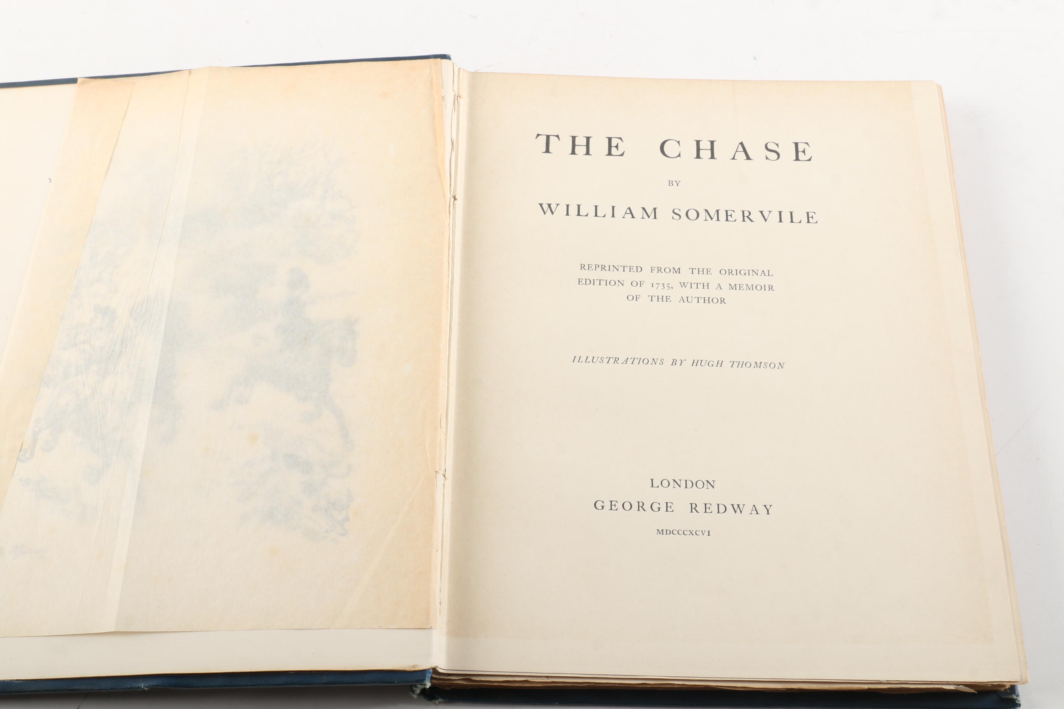 1896 "The Chase: A Poem" by William Somervile, Illustrated by Hugh Thompson
