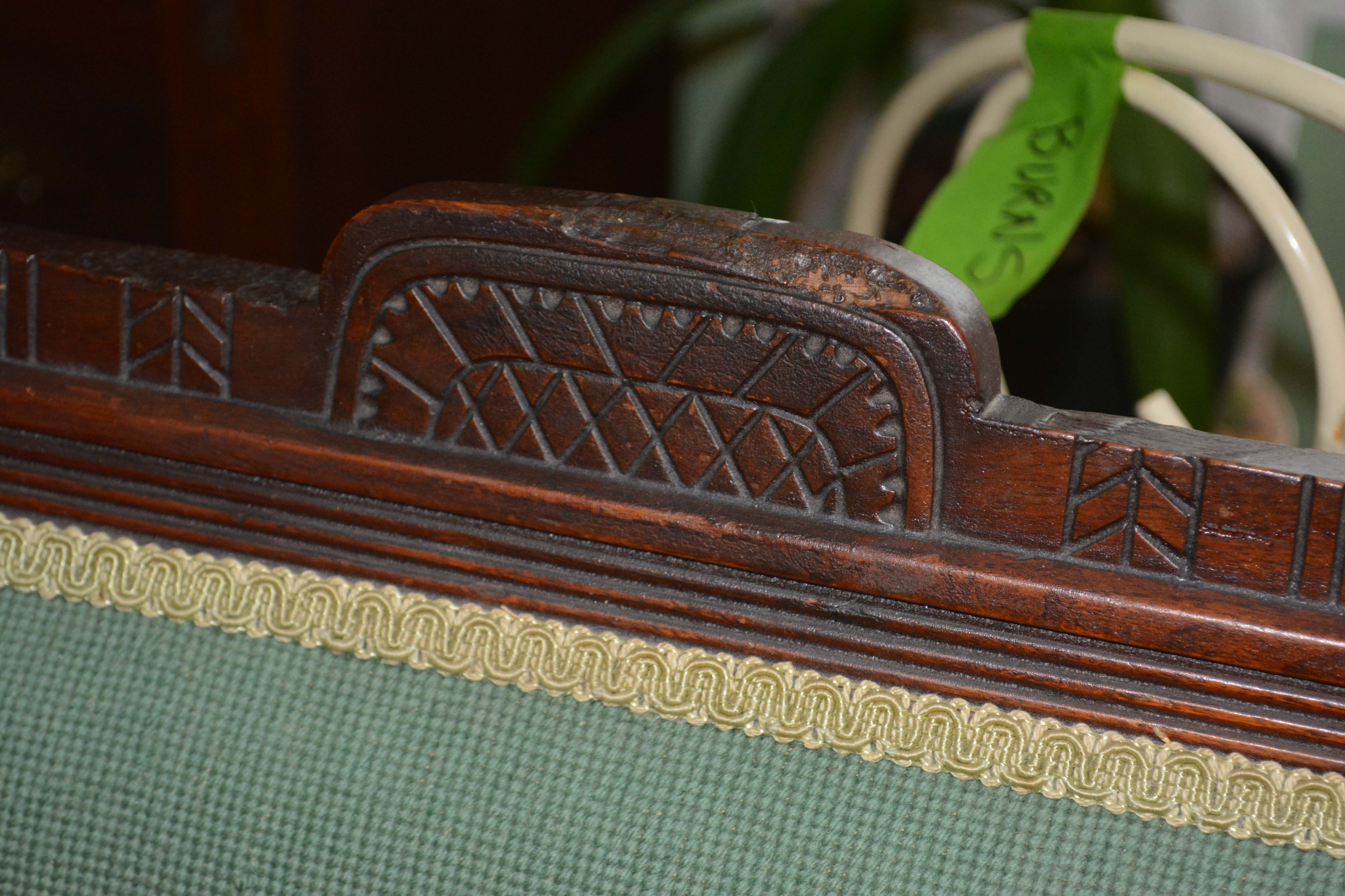 Eastlake Platform Rocking Chair with Needlepoint