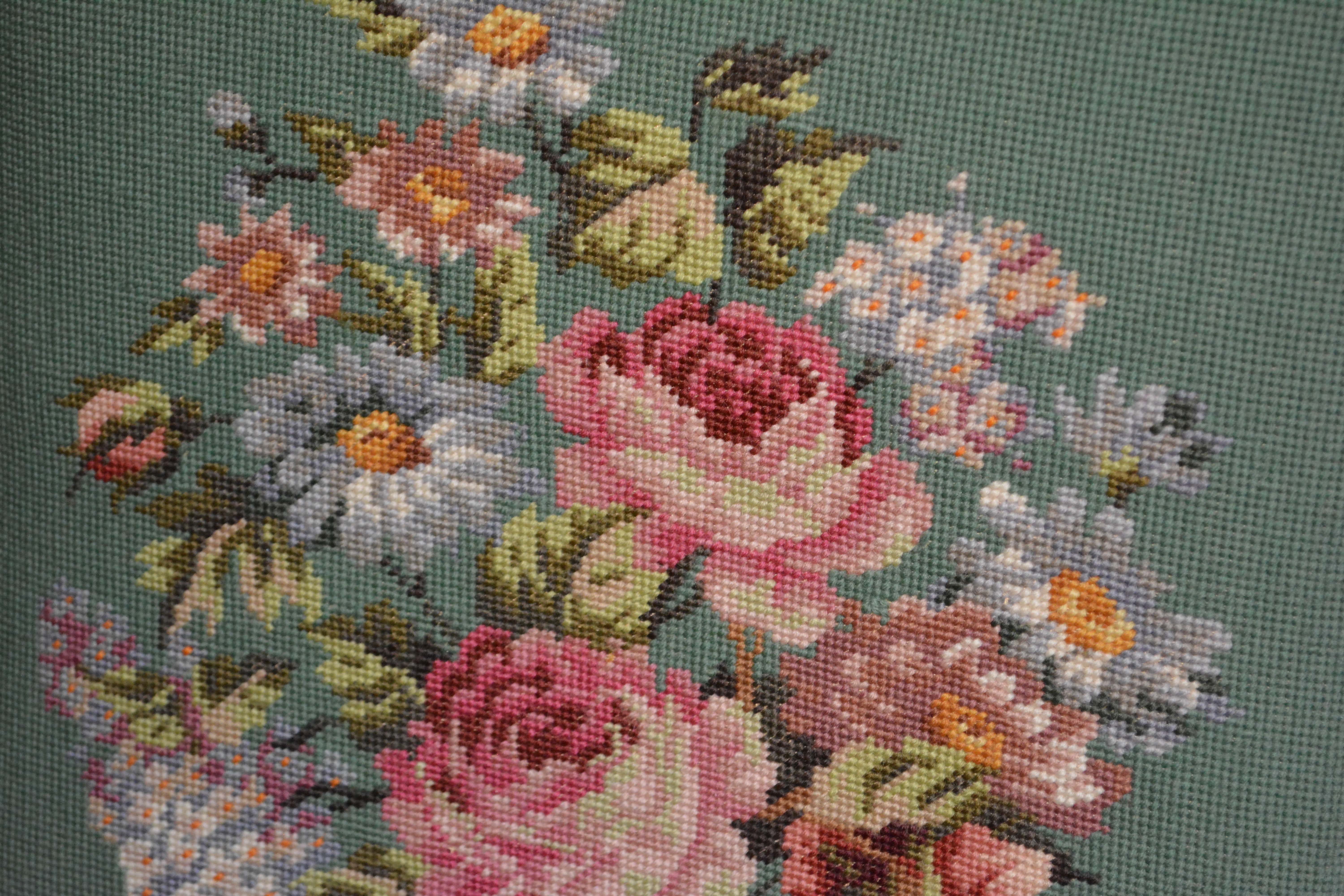 Eastlake Platform Rocking Chair with Needlepoint