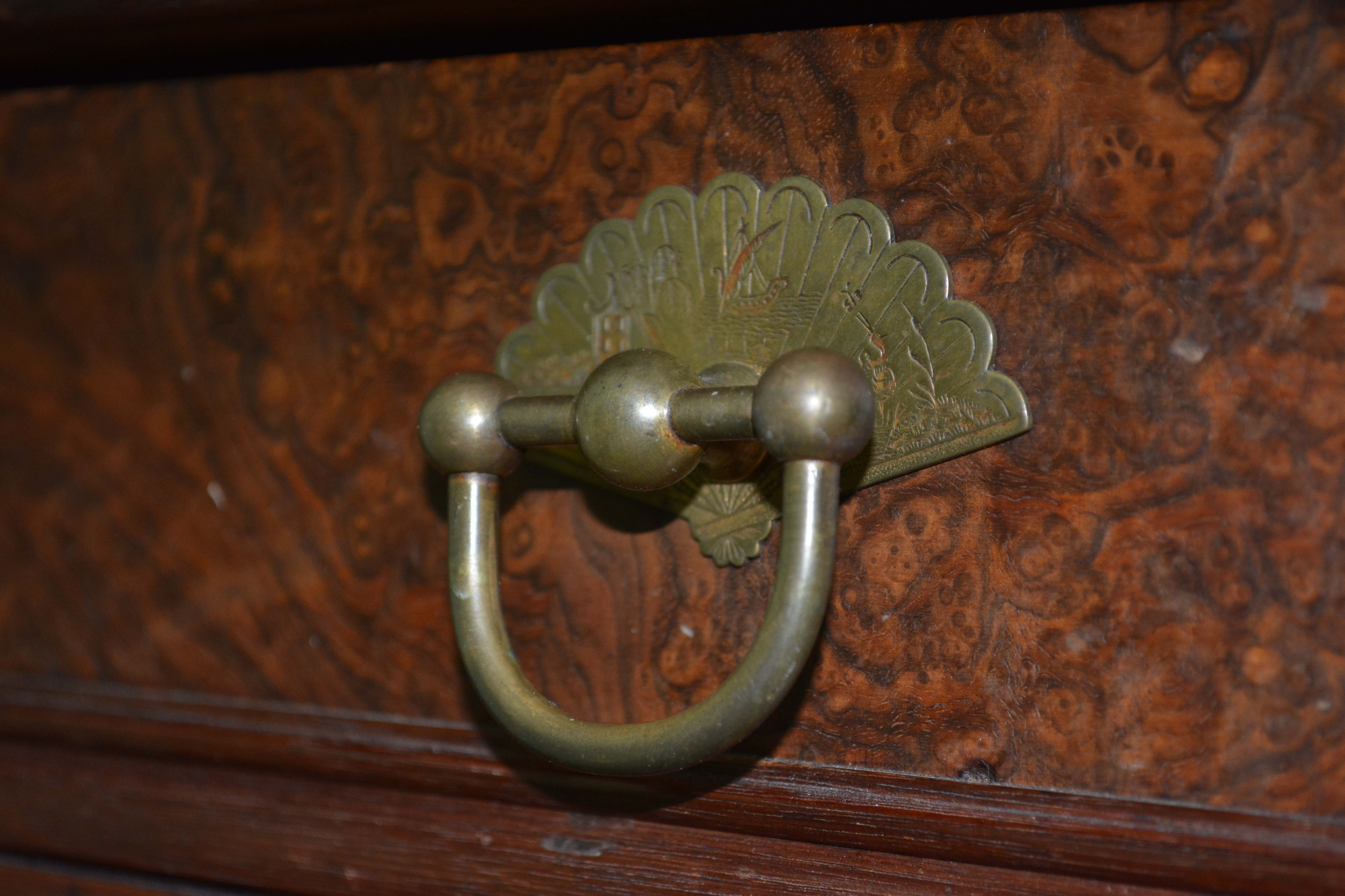 Aesthetic-Movement Walnut Tall Chest of Drawers