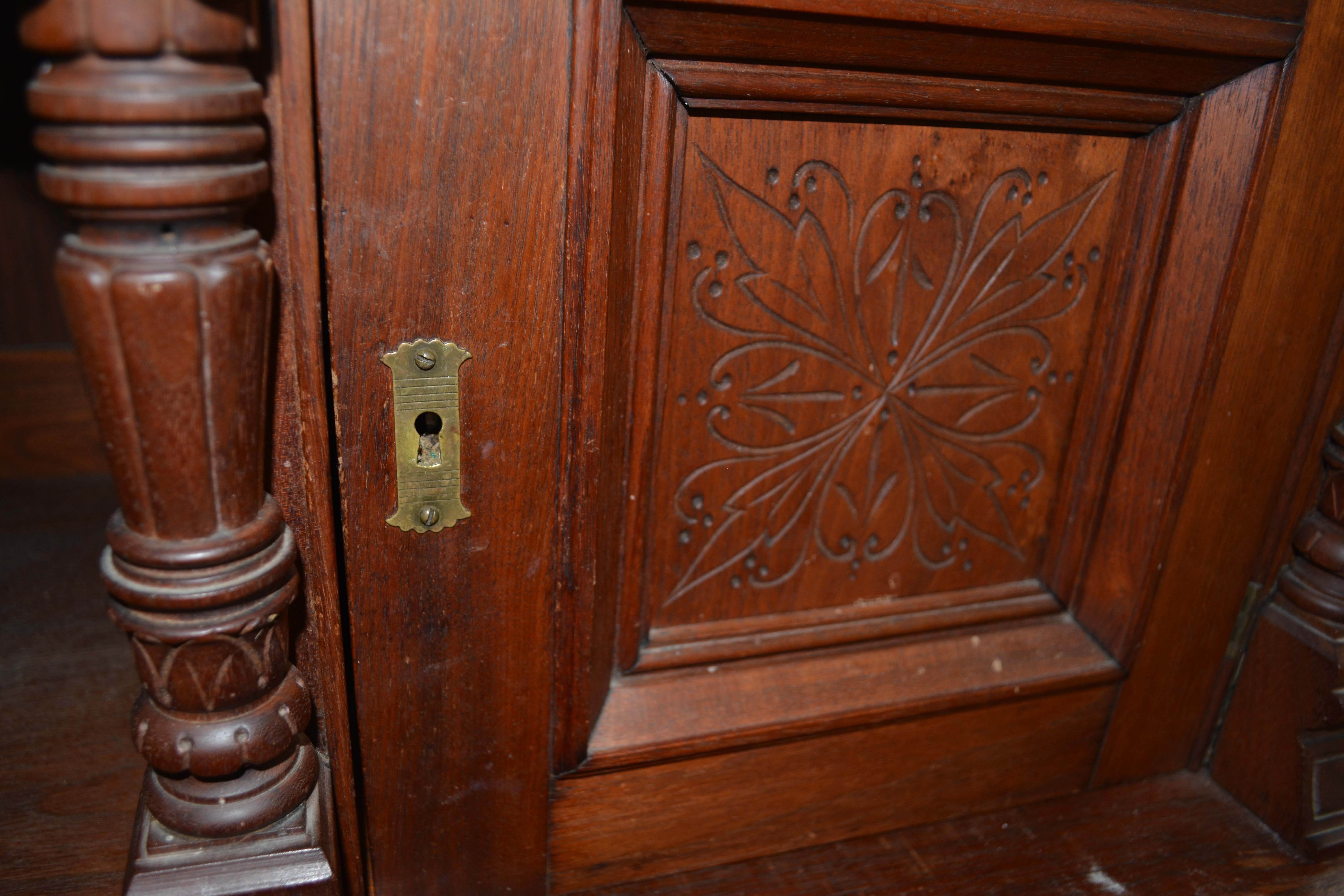 Aesthetic-Movement Walnut Tall Chest of Drawers