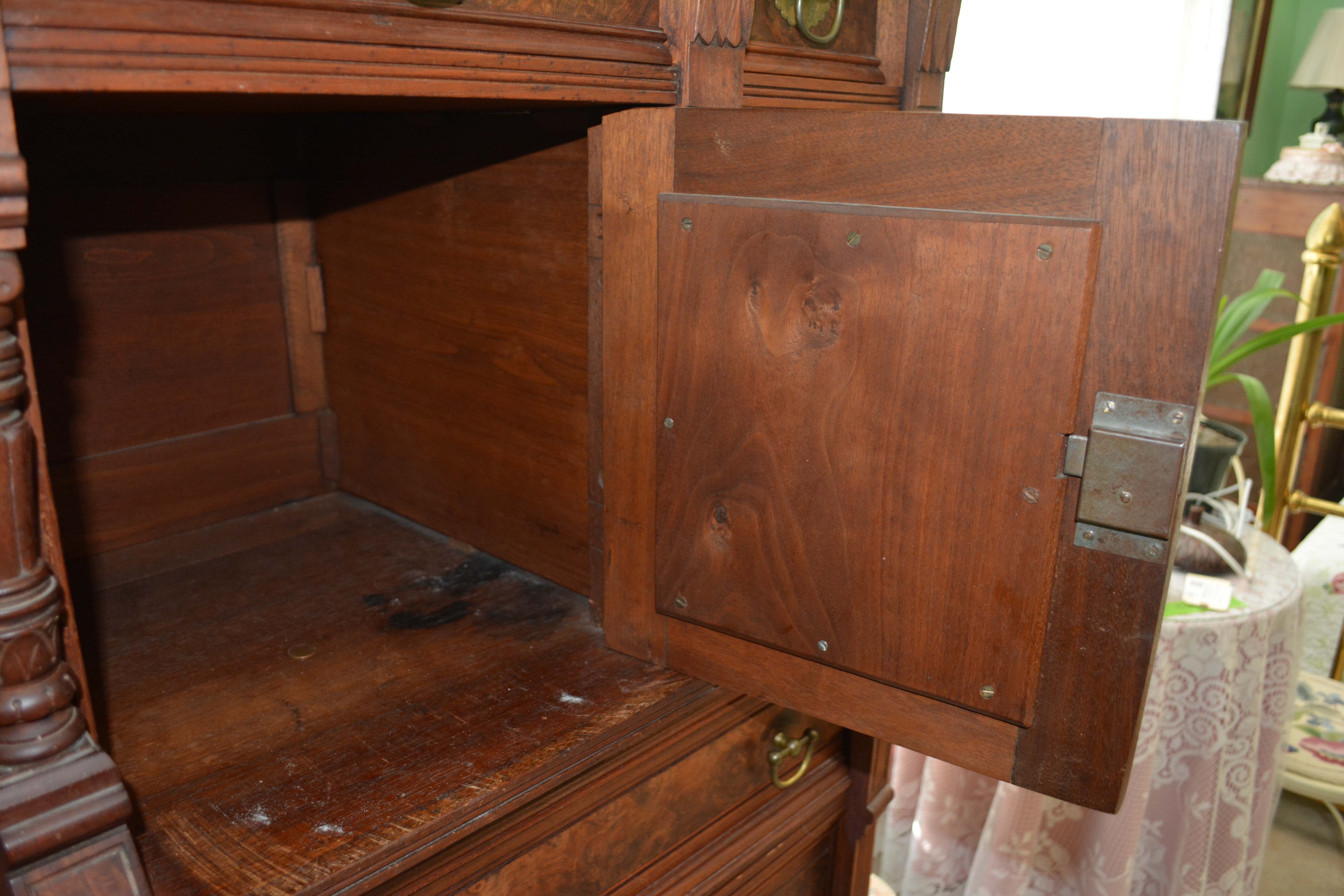 Aesthetic-Movement Walnut Tall Chest of Drawers