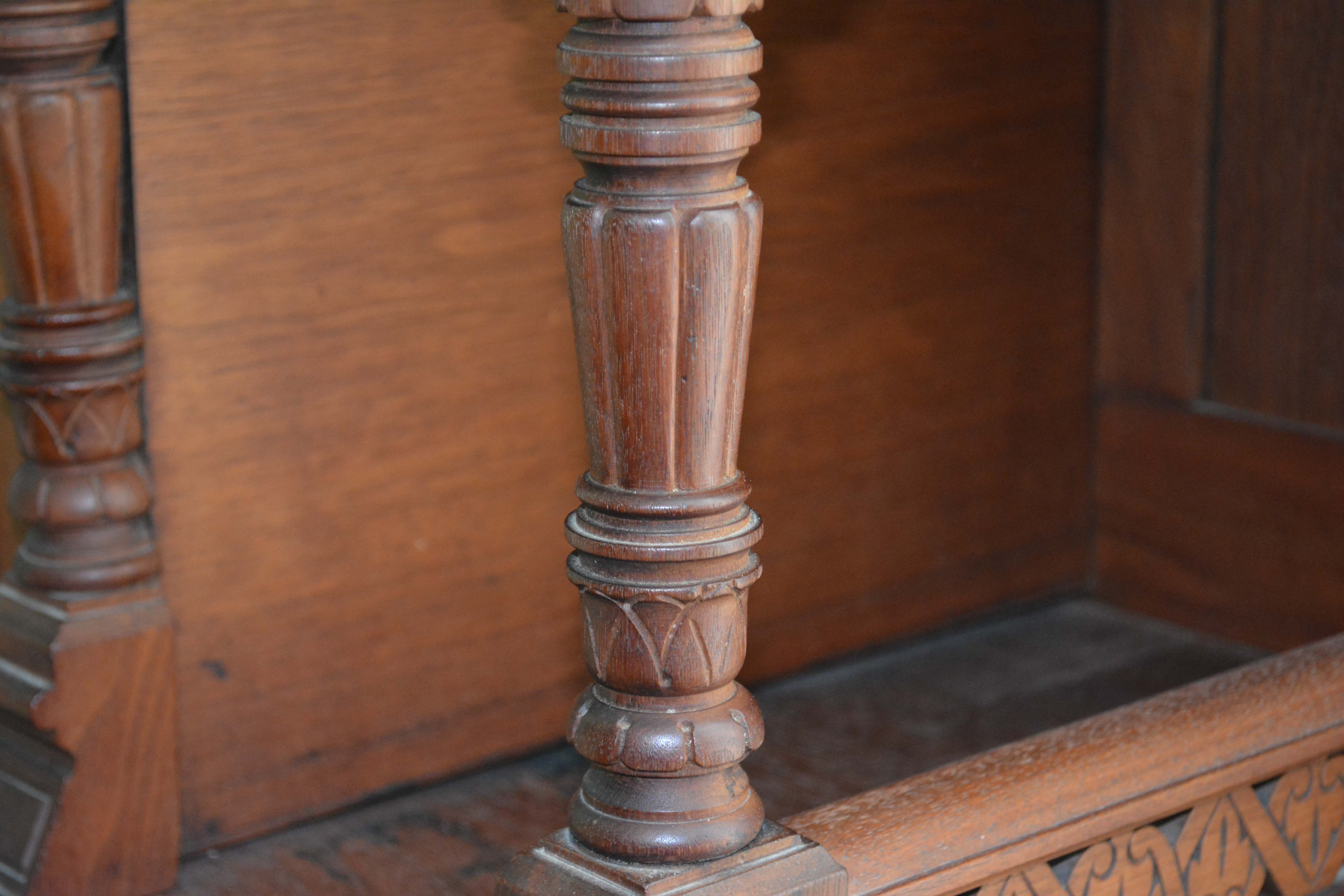 Aesthetic-Movement Walnut Tall Chest of Drawers