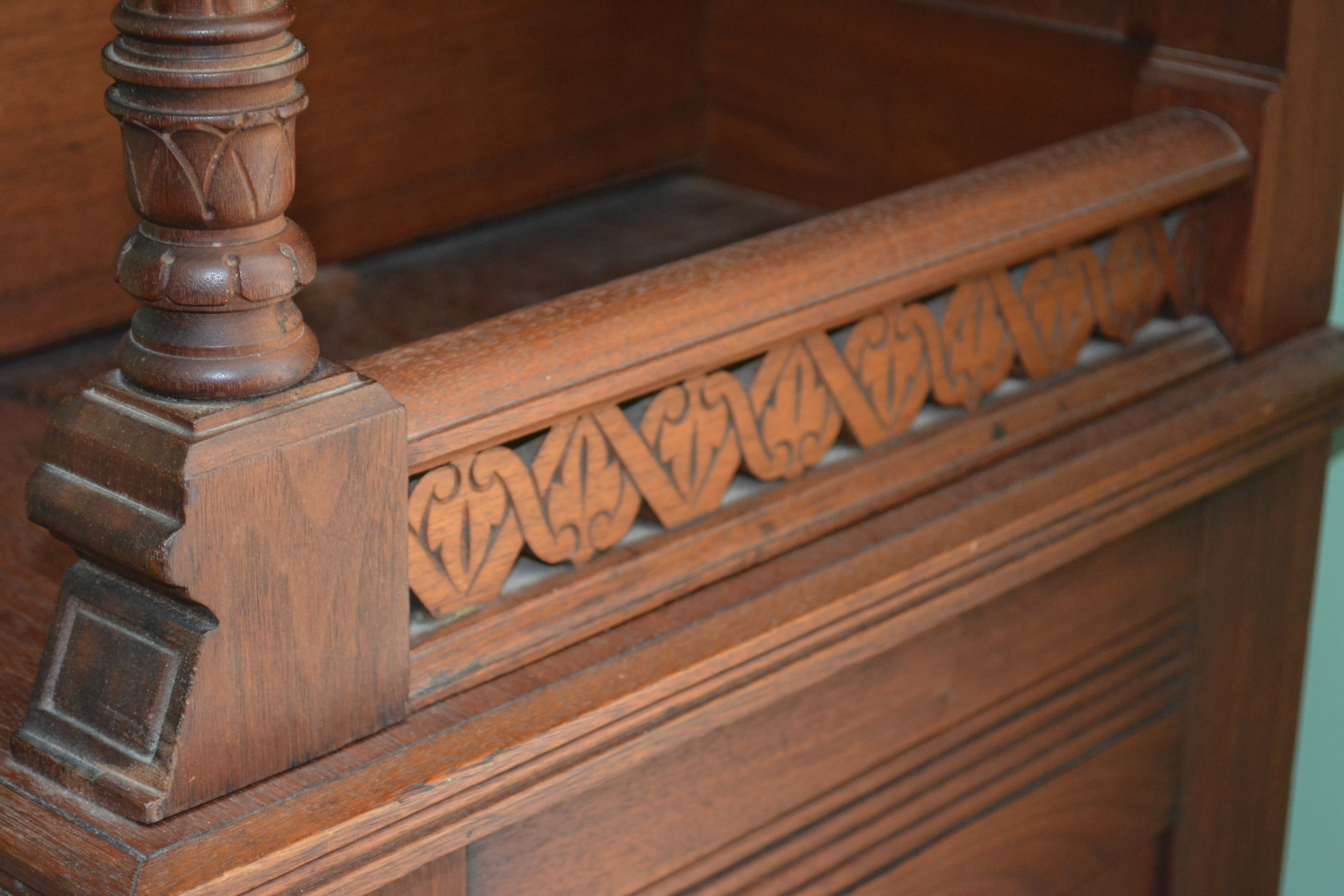 Aesthetic-Movement Walnut Tall Chest of Drawers