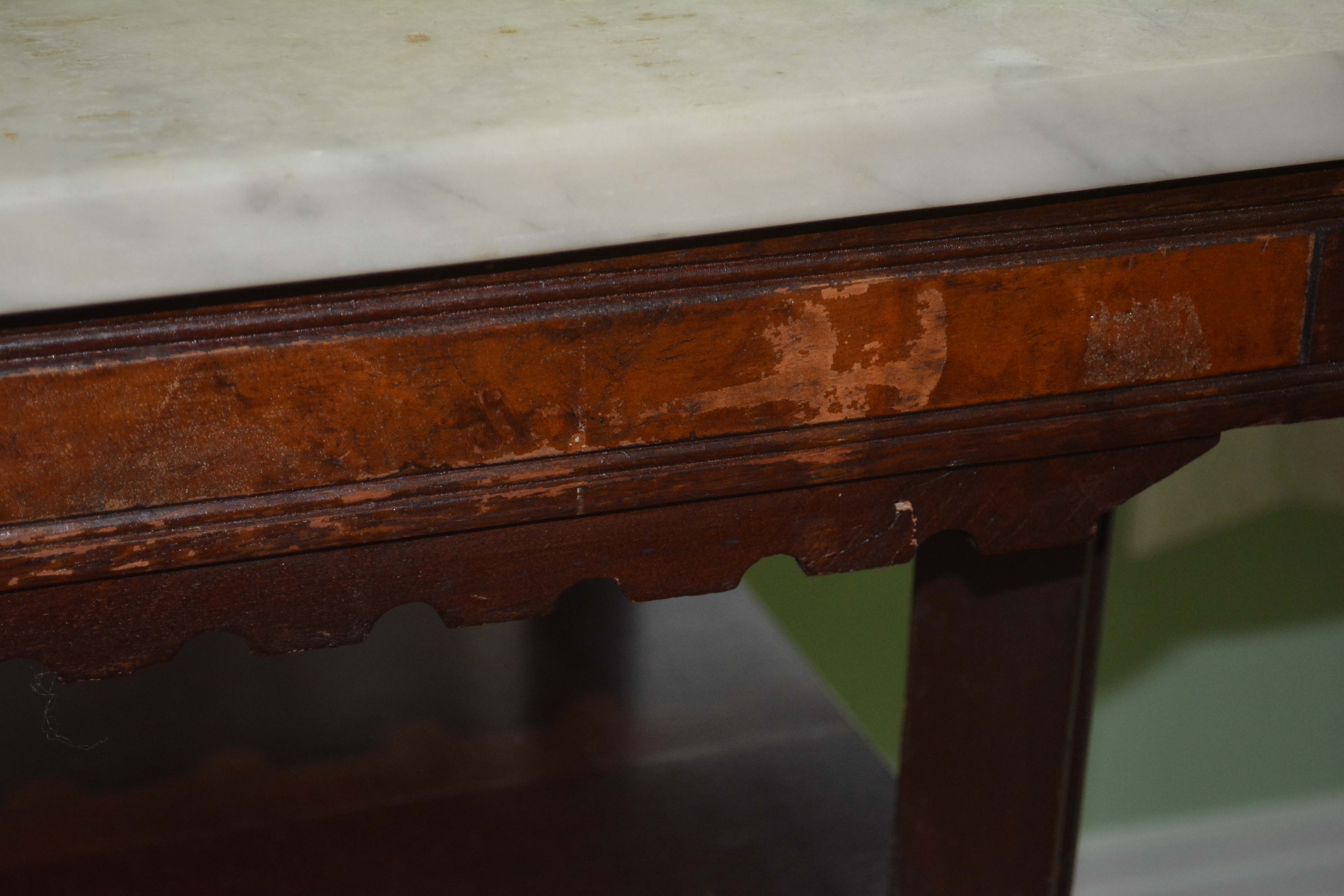 Victorian Marble Top Tiered Side Table