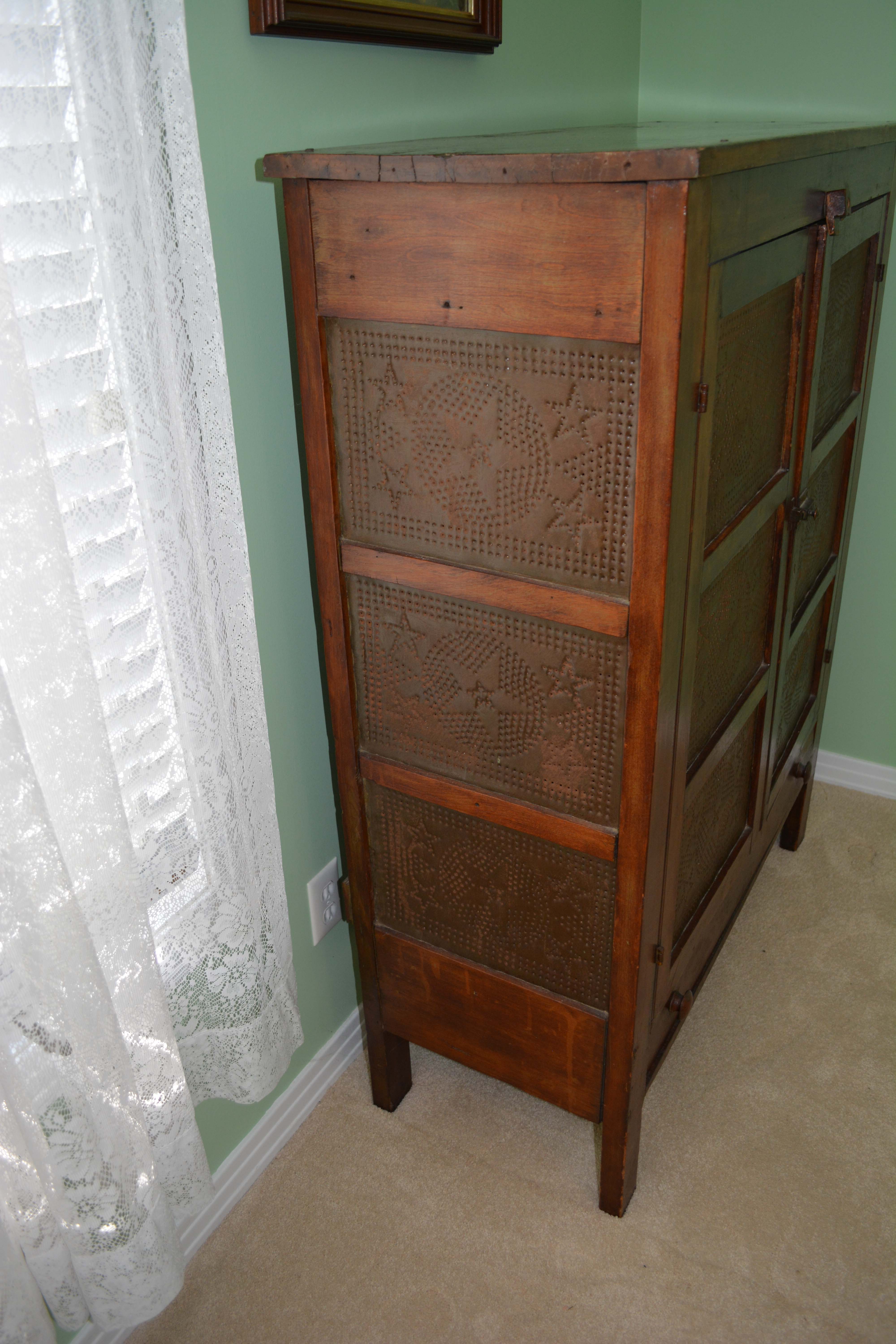 Antique Poplar Pie Safe