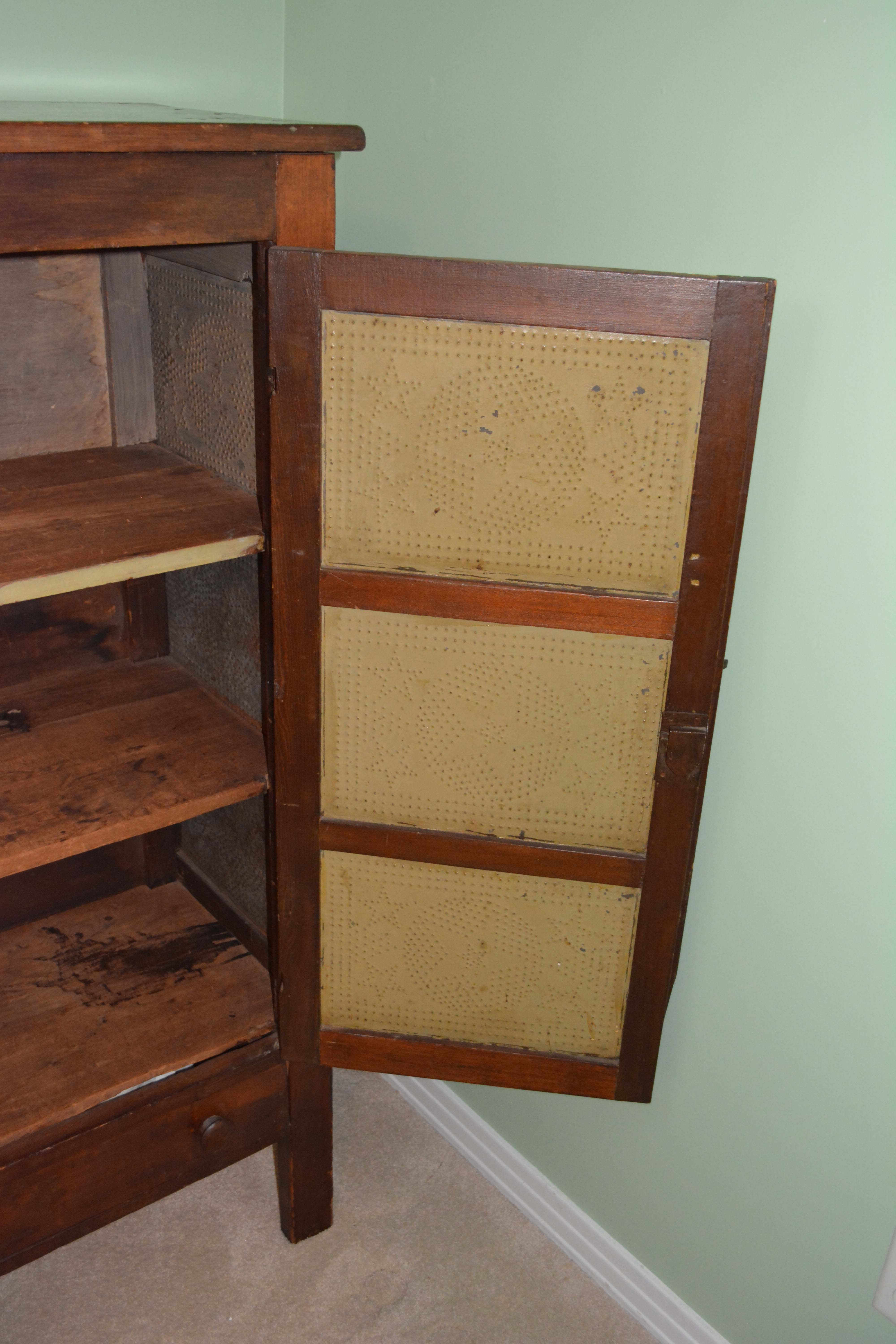 Antique Poplar Pie Safe