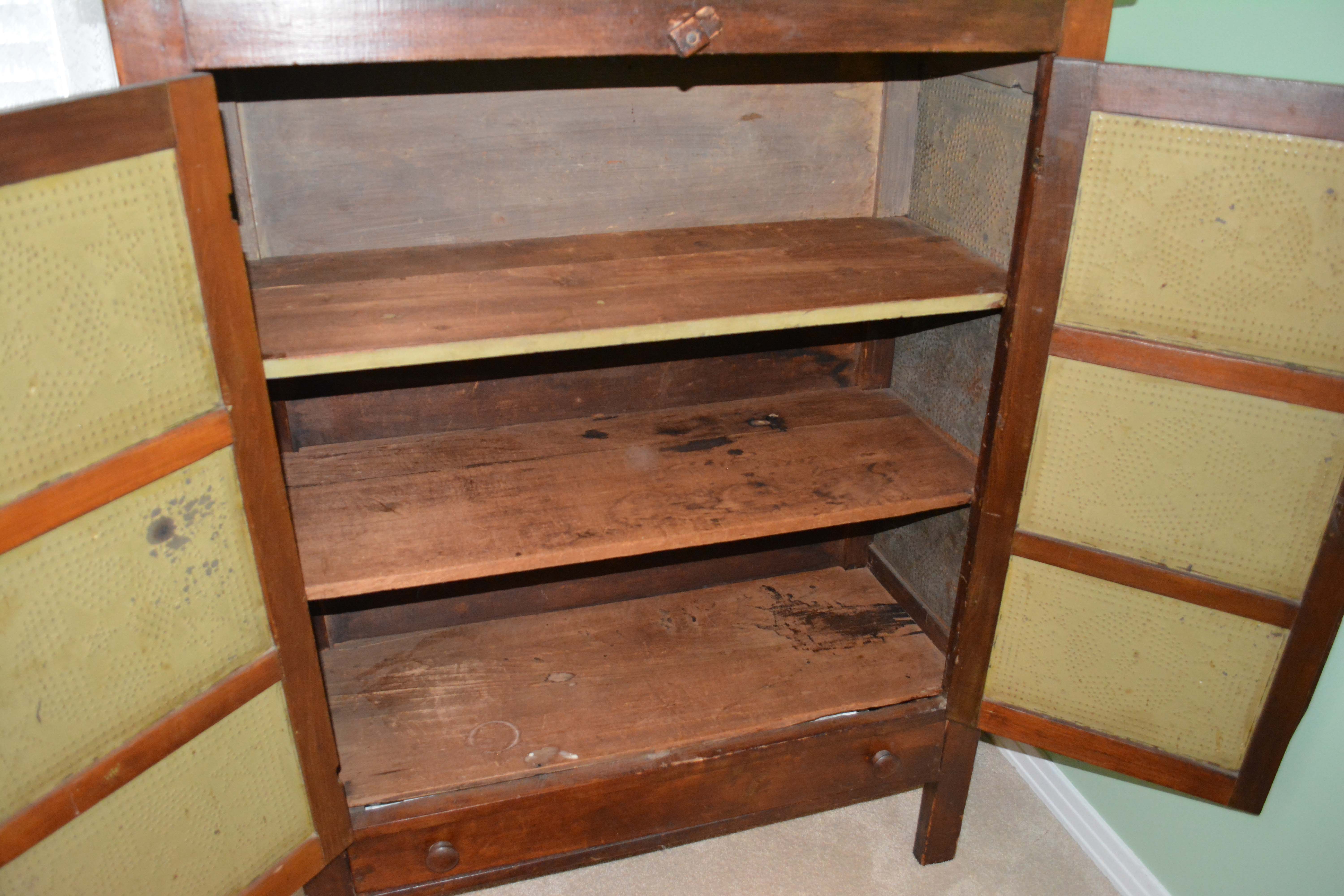Antique Poplar Pie Safe