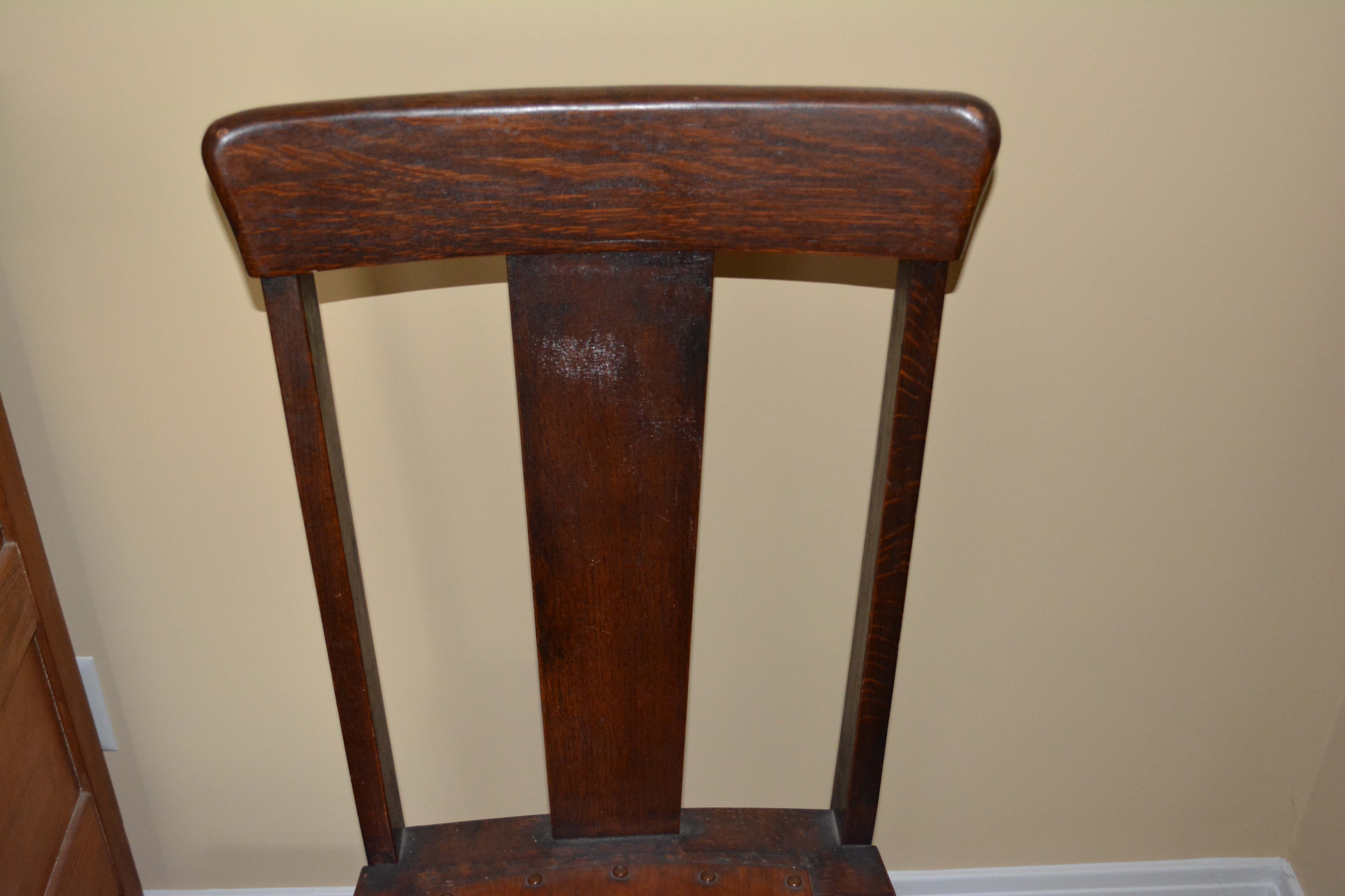 Antique Oak Side Chair