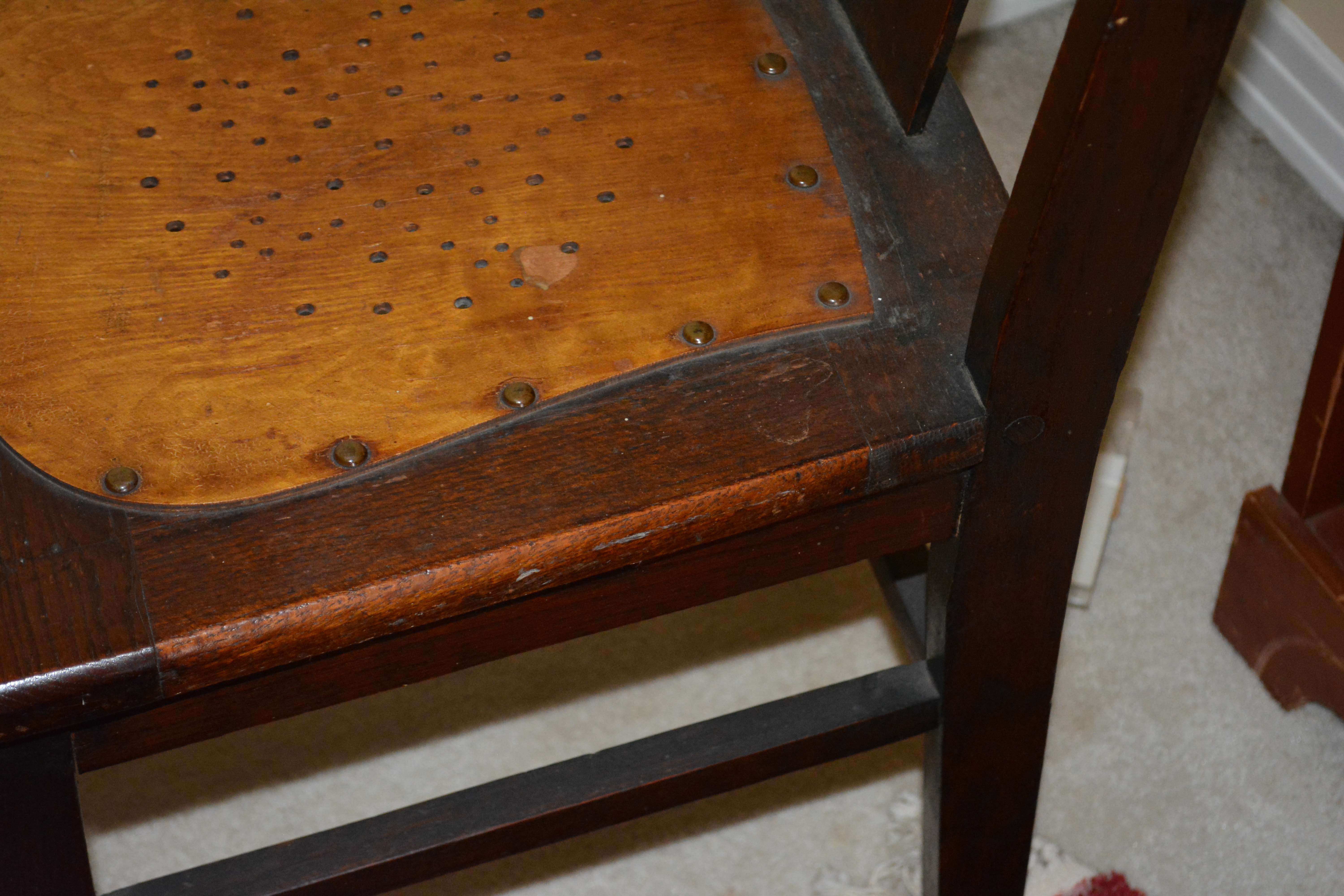 Antique Oak Side Chair