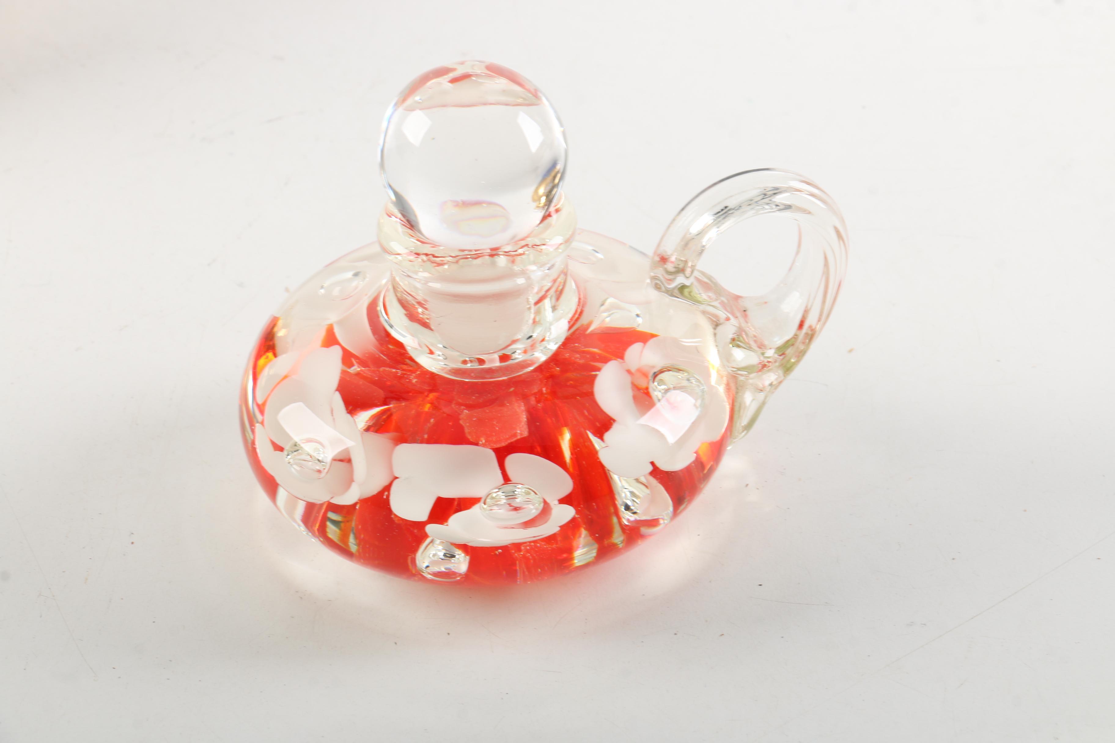 Joe St. Clair Blown Glass Perfume Bottle