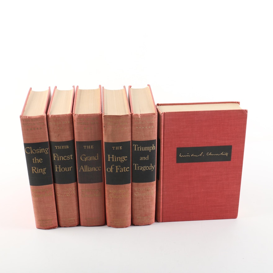 1948 "The Second World War" in Six Volumes by Winston Churchill