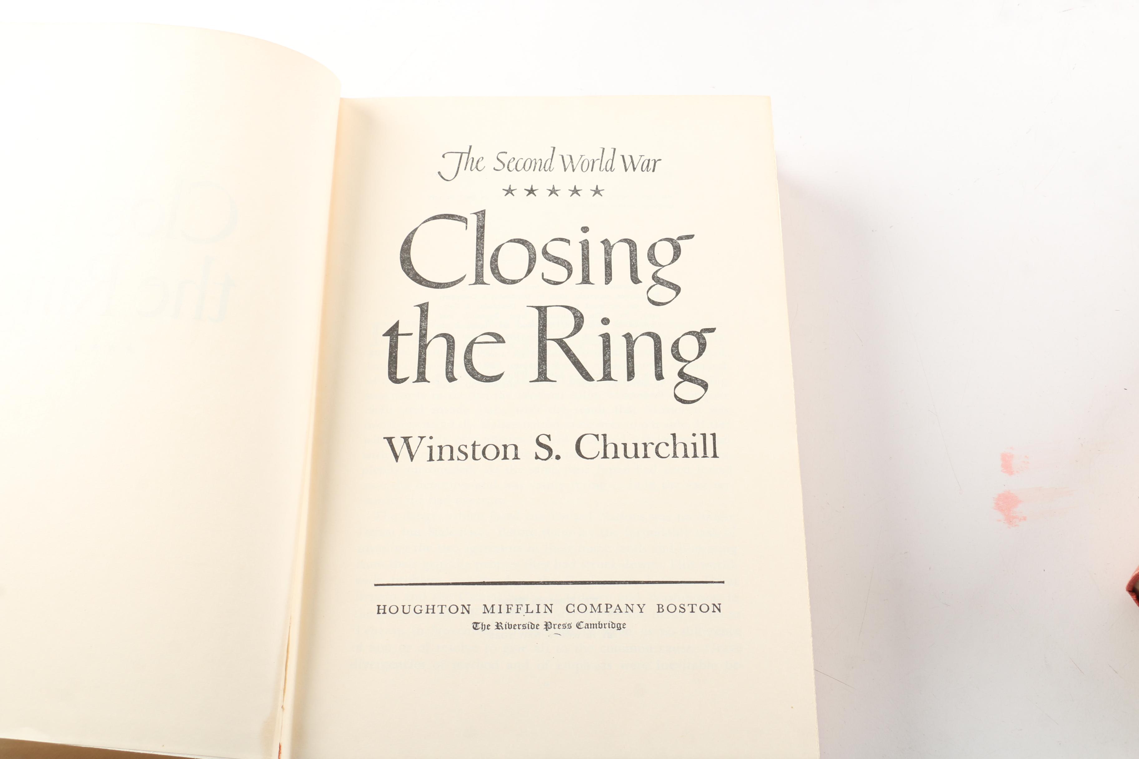 1948 "The Second World War" in Six Volumes by Winston Churchill