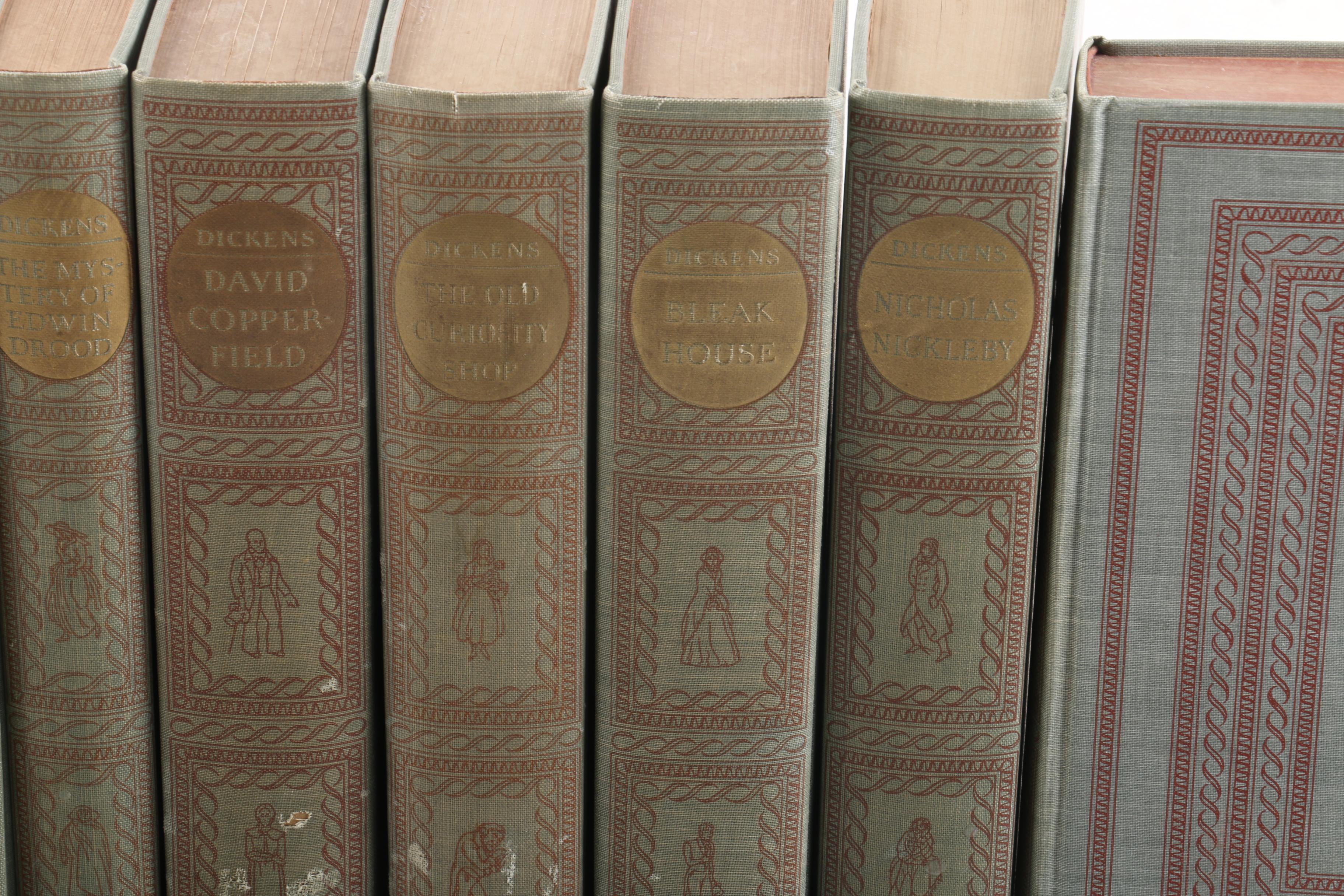 Circa 1940 Partial "Works of Charles Dickens" Published by Heritage Press