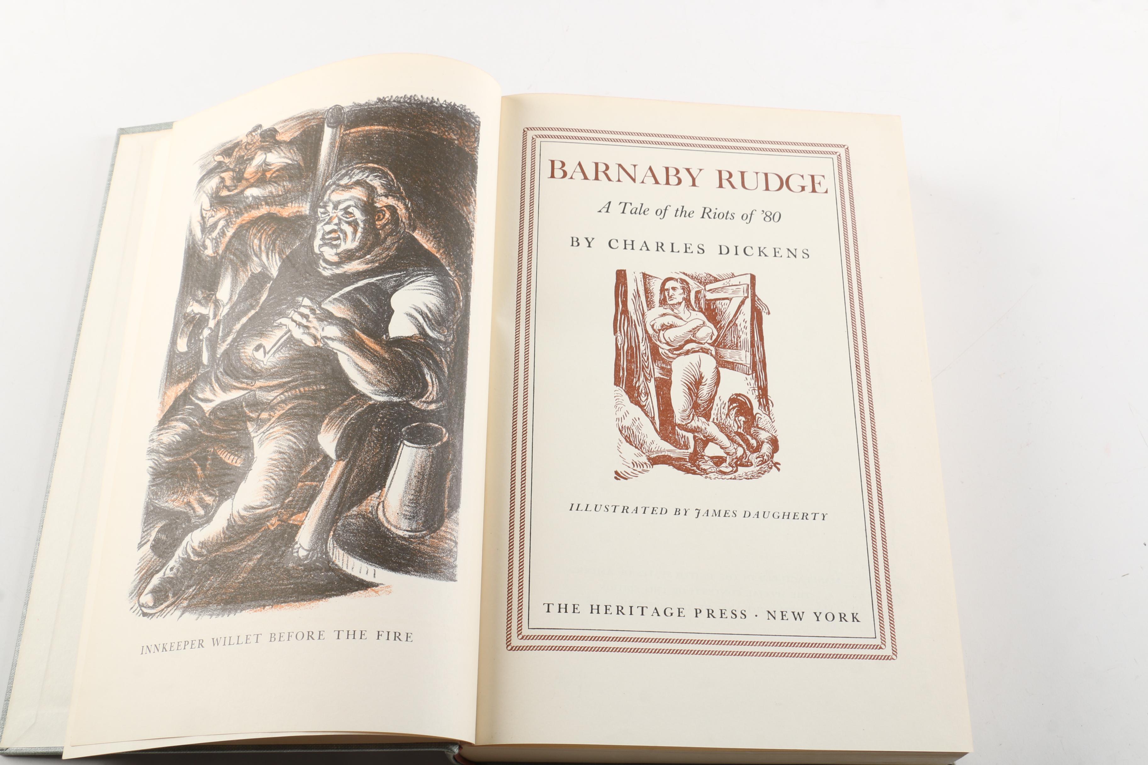 Circa 1940 Partial "Works of Charles Dickens" Published by Heritage Press