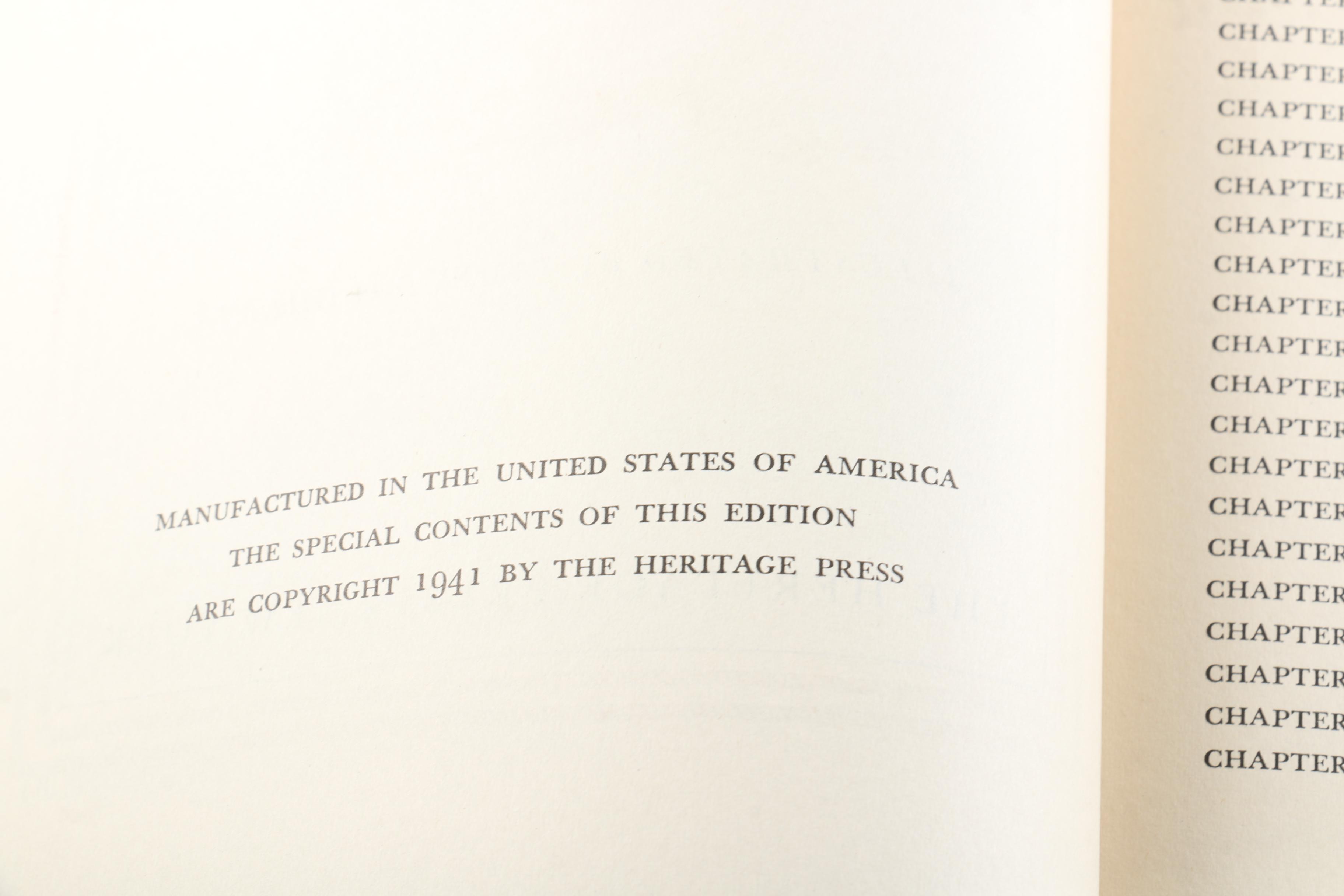 Circa 1940 Partial "Works of Charles Dickens" Published by Heritage Press