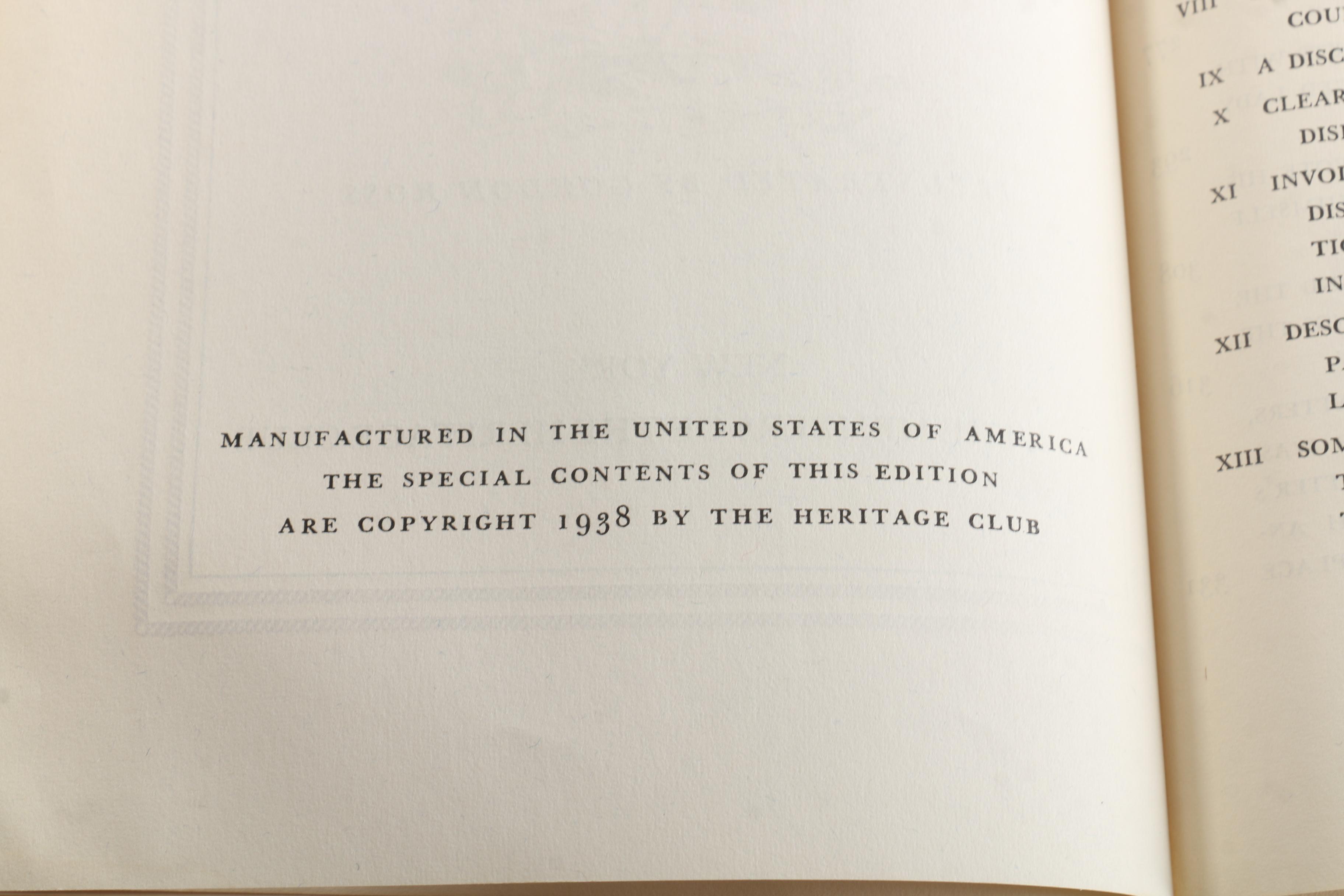 Circa 1940 Partial "Works of Charles Dickens" Published by Heritage Press