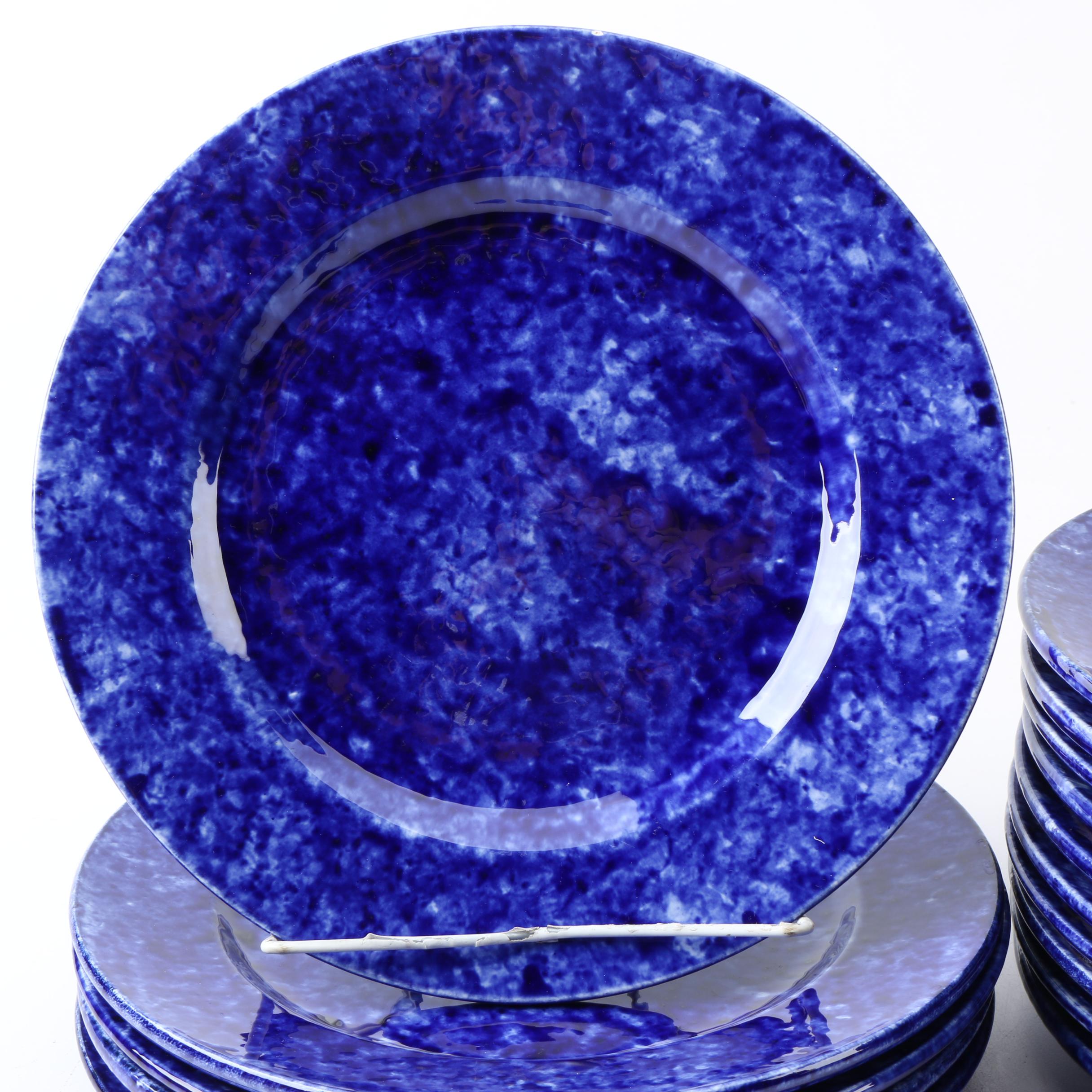 Vintage Stangl for Tiffany & Company "Blue Caughley" Dinner Plates 1960s