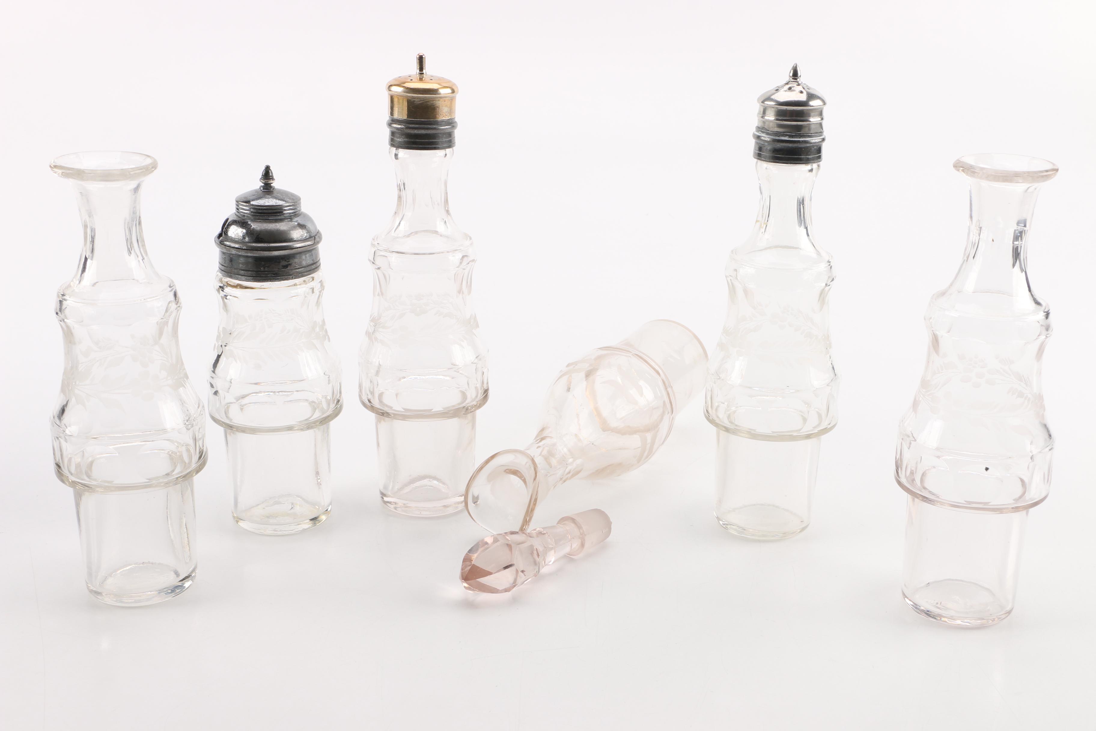 Pairpoint Quadruple Silver Plate Dinner Cruet Set