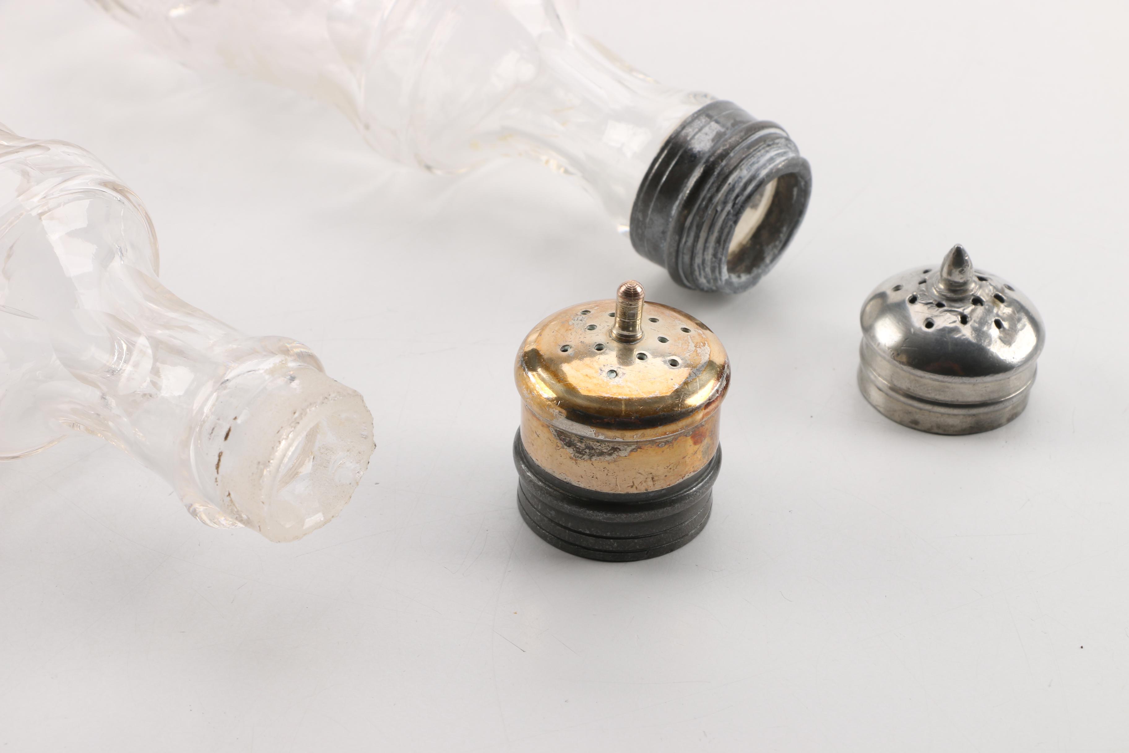 Pairpoint Quadruple Silver Plate Dinner Cruet Set