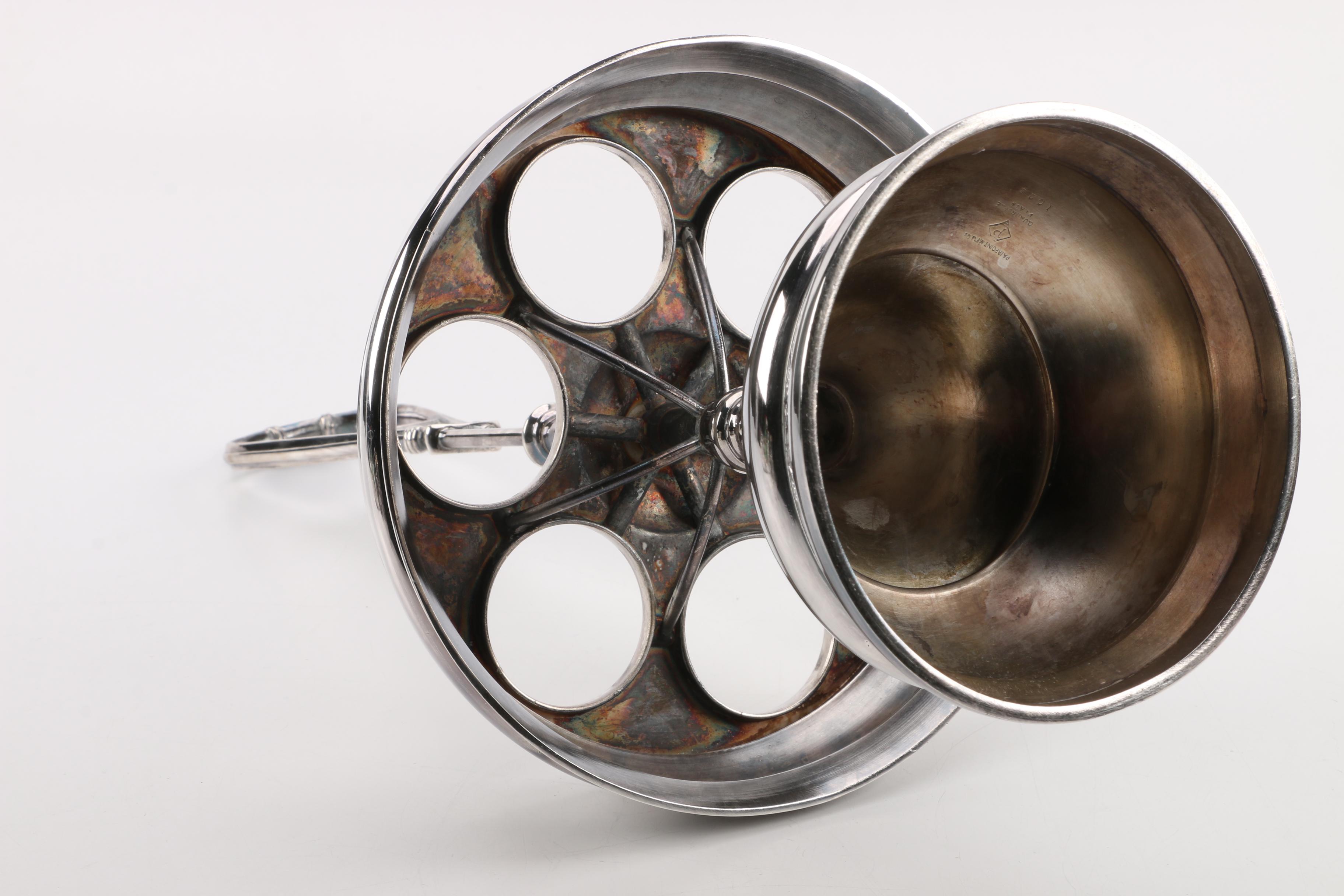 Pairpoint Quadruple Silver Plate Dinner Cruet Set