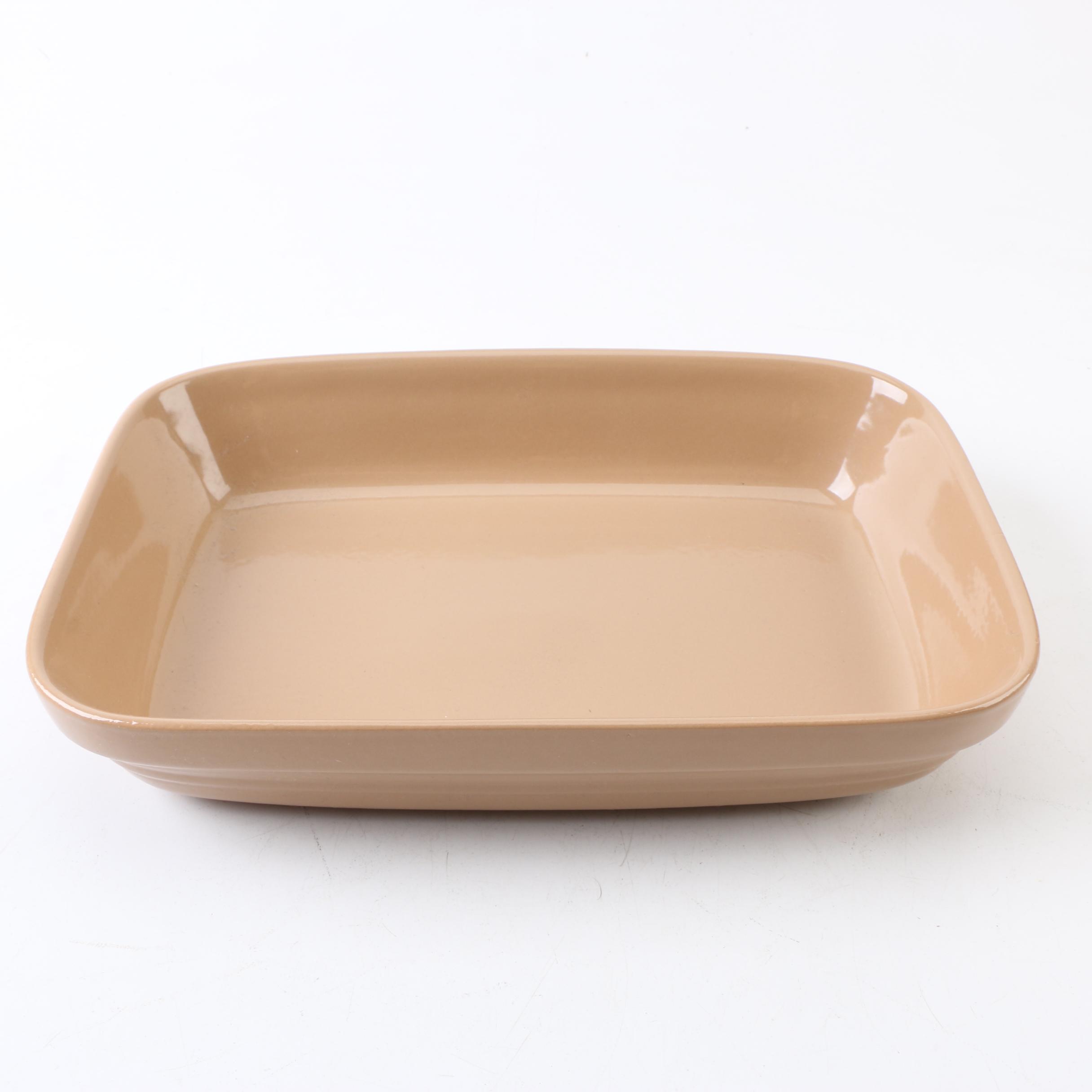 Mason Cash Light Brown Glaze Ceramic Mixing Bowls and Baking Dish