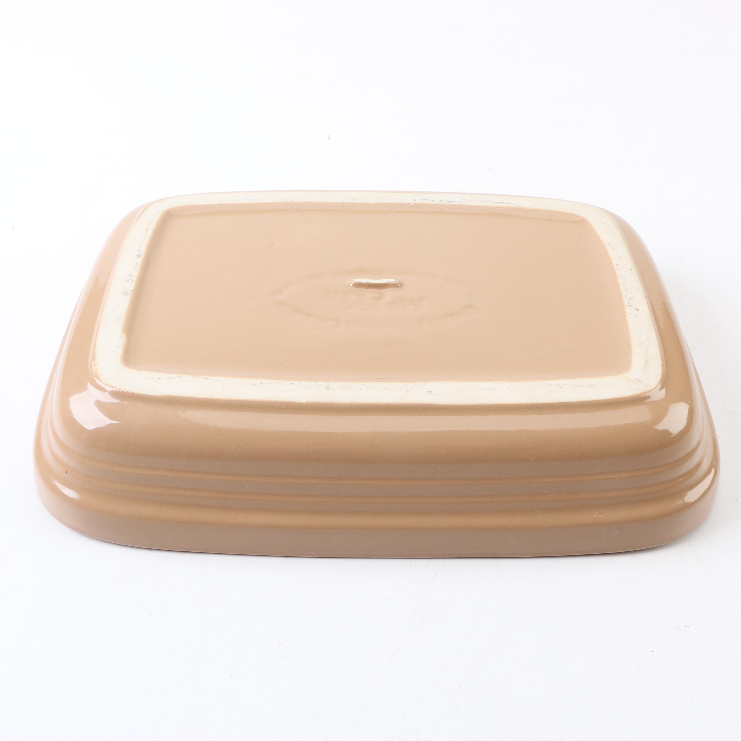 Mason Cash Light Brown Glaze Ceramic Mixing Bowls and Baking Dish