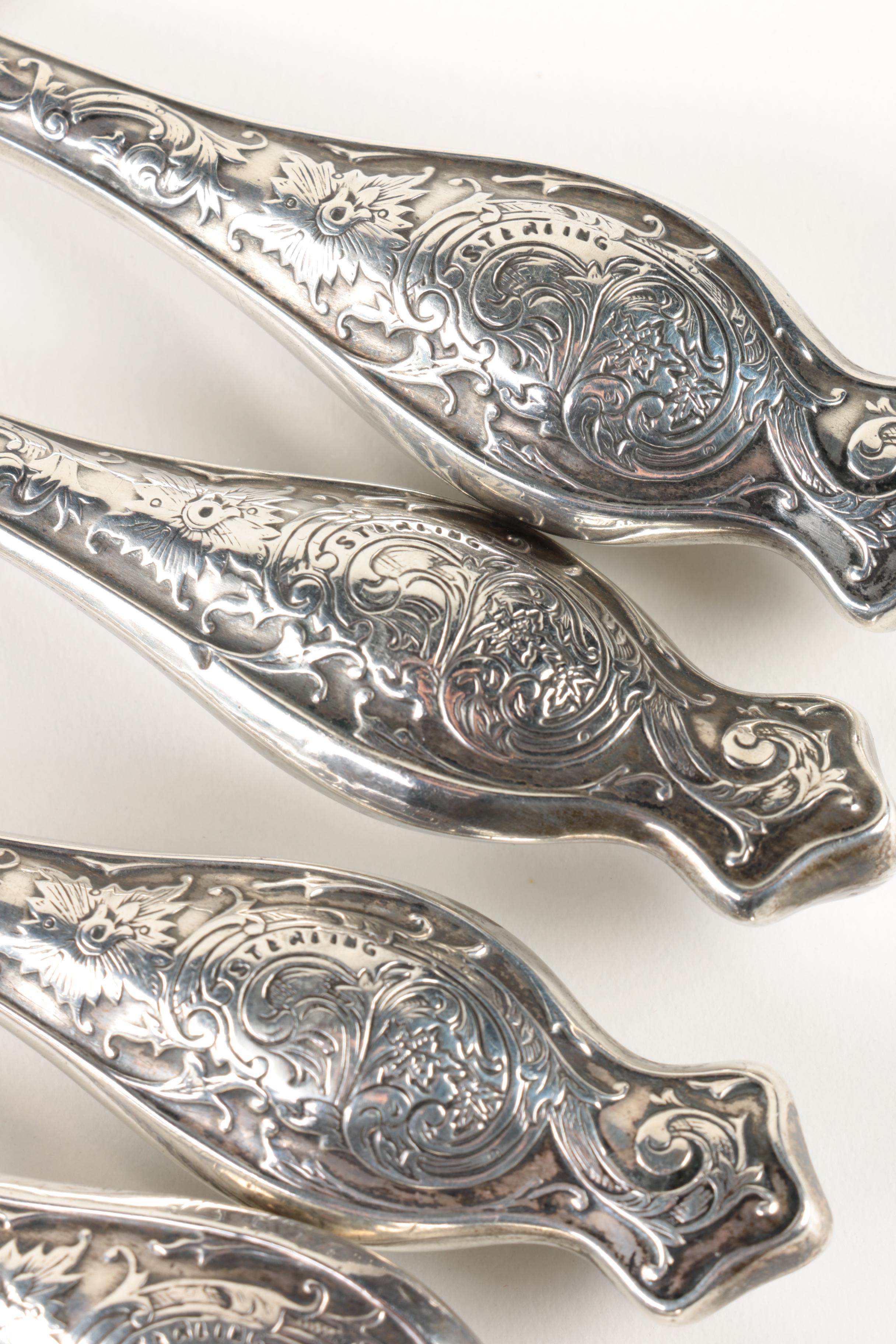 Sterling Silver Handled Vanity Accessories
