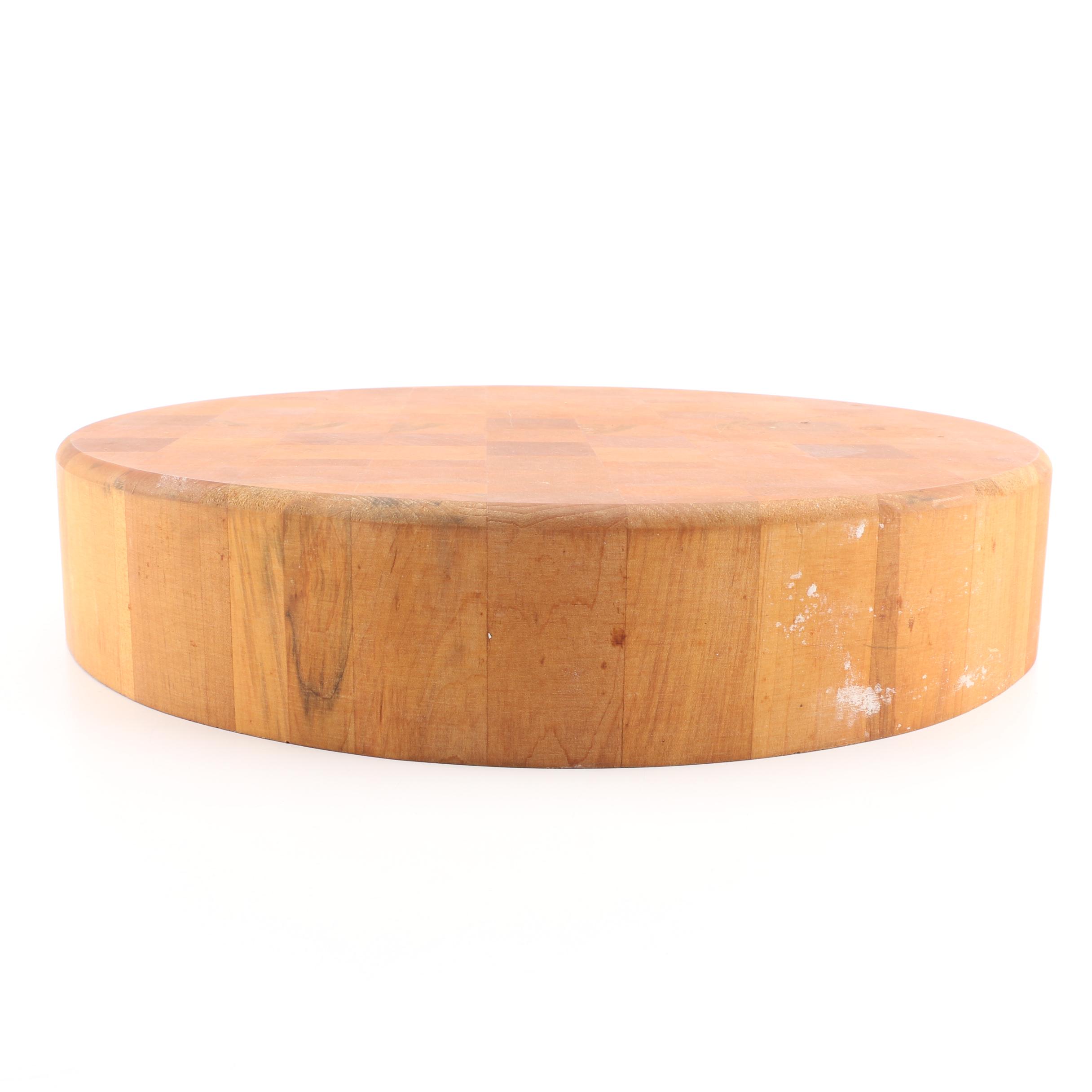 Round Butchers Block Cutting Board