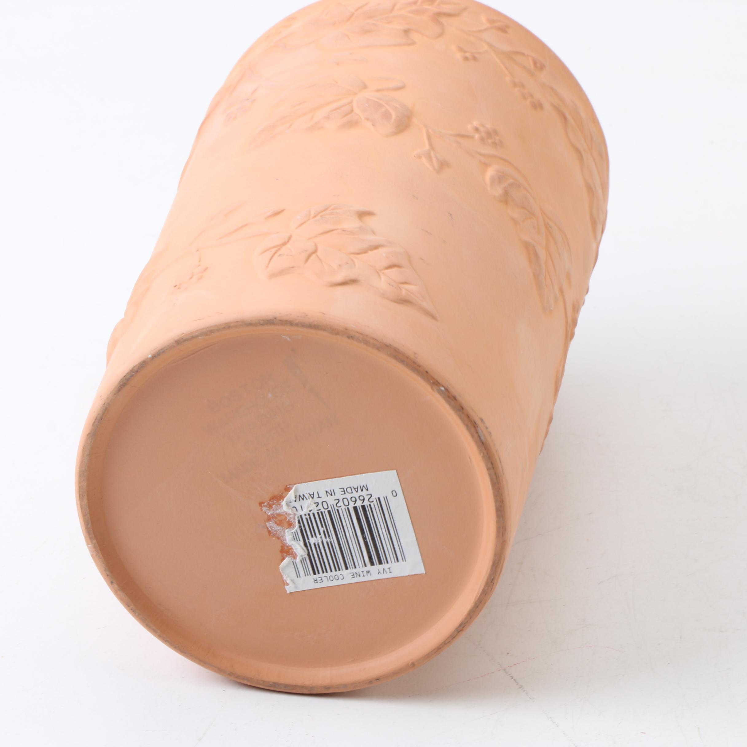 Apilco French Porcelain Terrine and Terracotta Wine Cooler