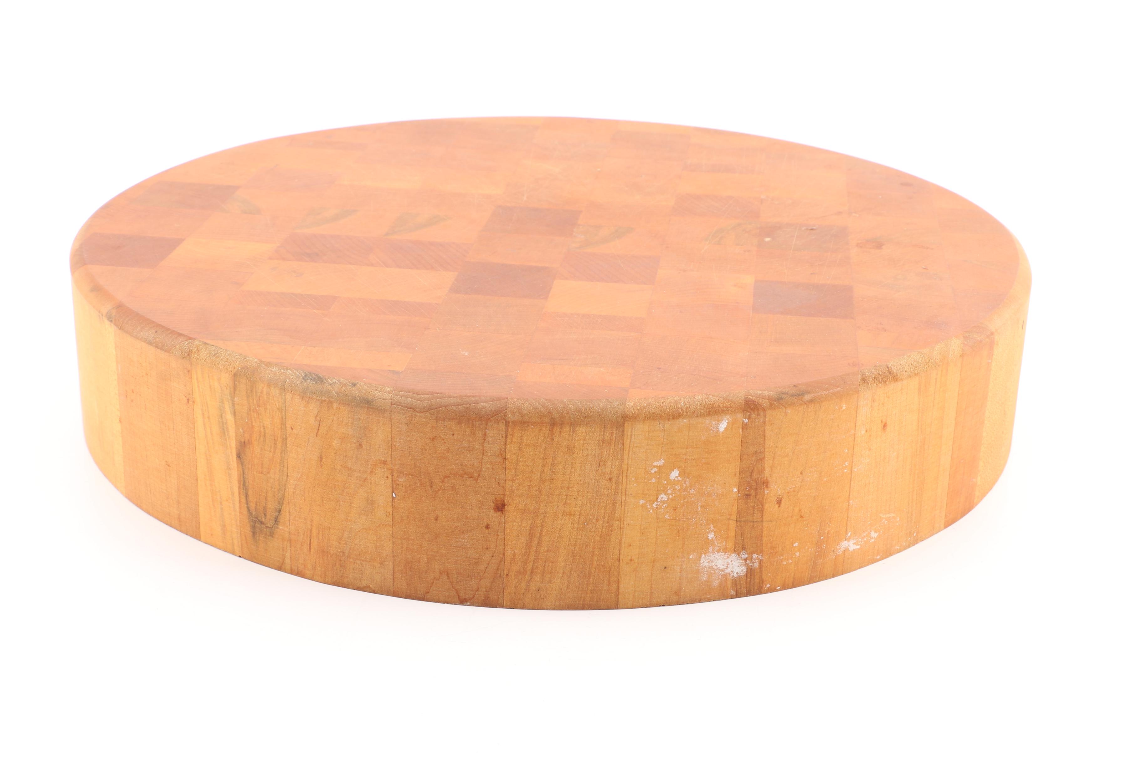 Round Butchers Block Cutting Board