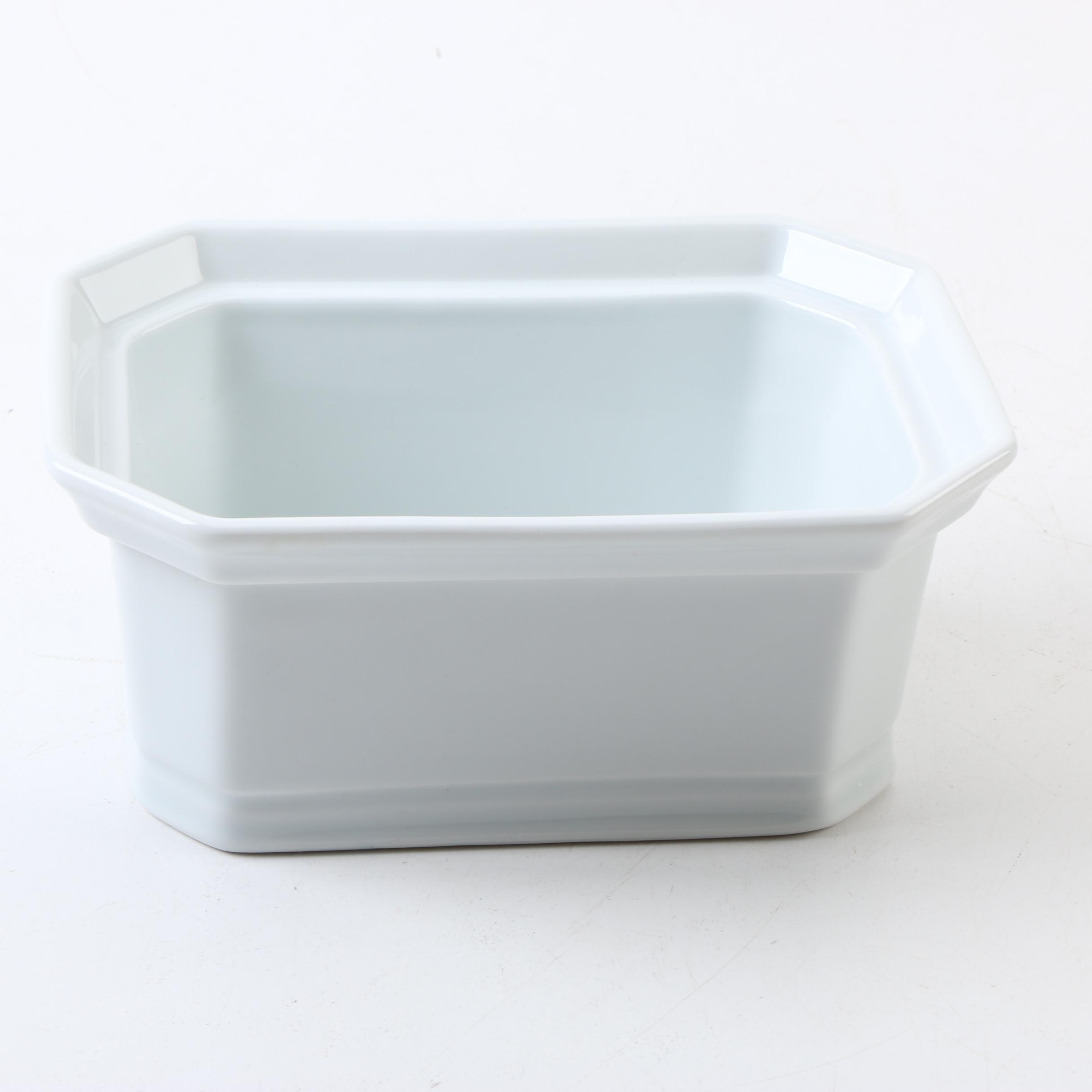 Apilco French Porcelain Terrine and Terracotta Wine Cooler