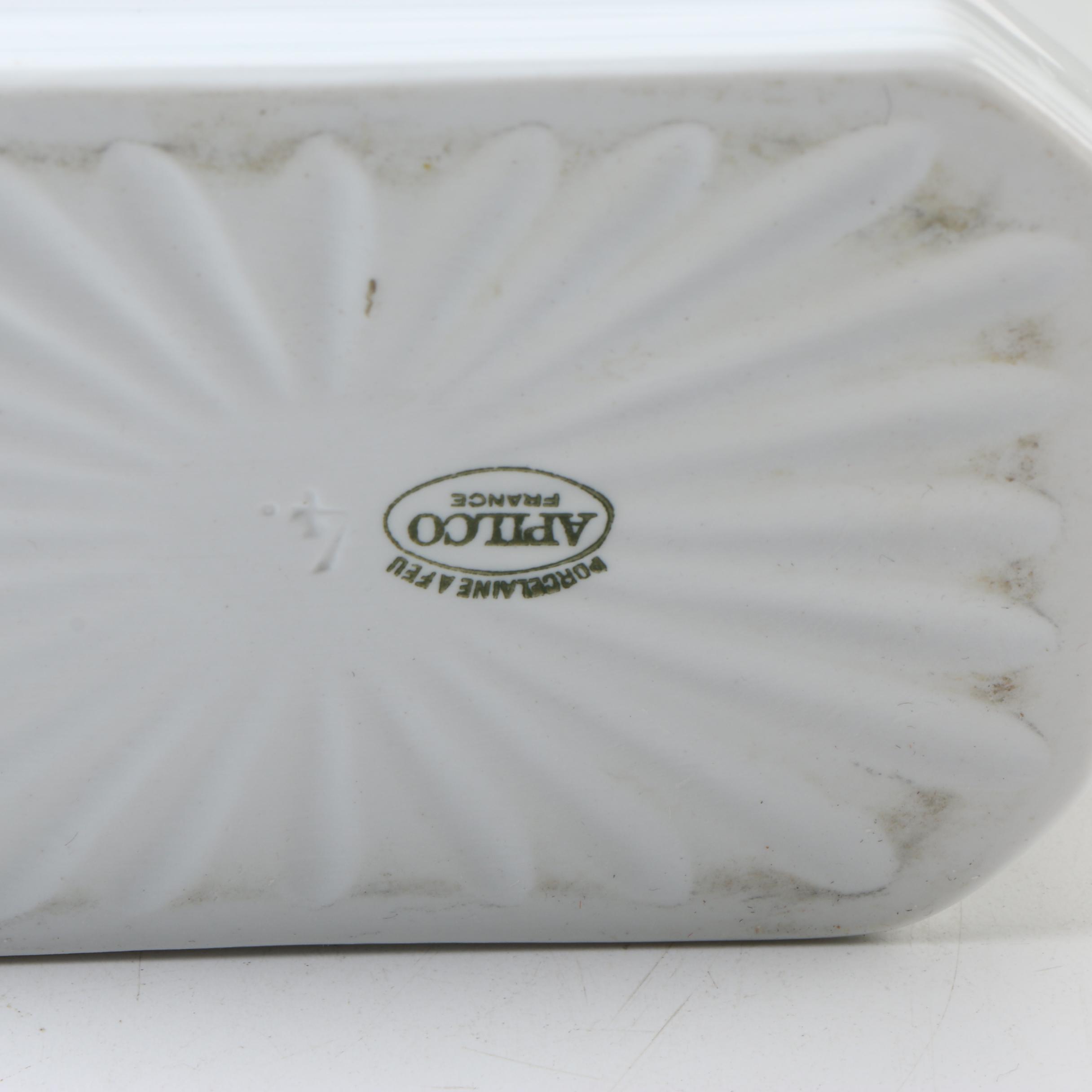 Apilco French Porcelain Terrine and Terracotta Wine Cooler