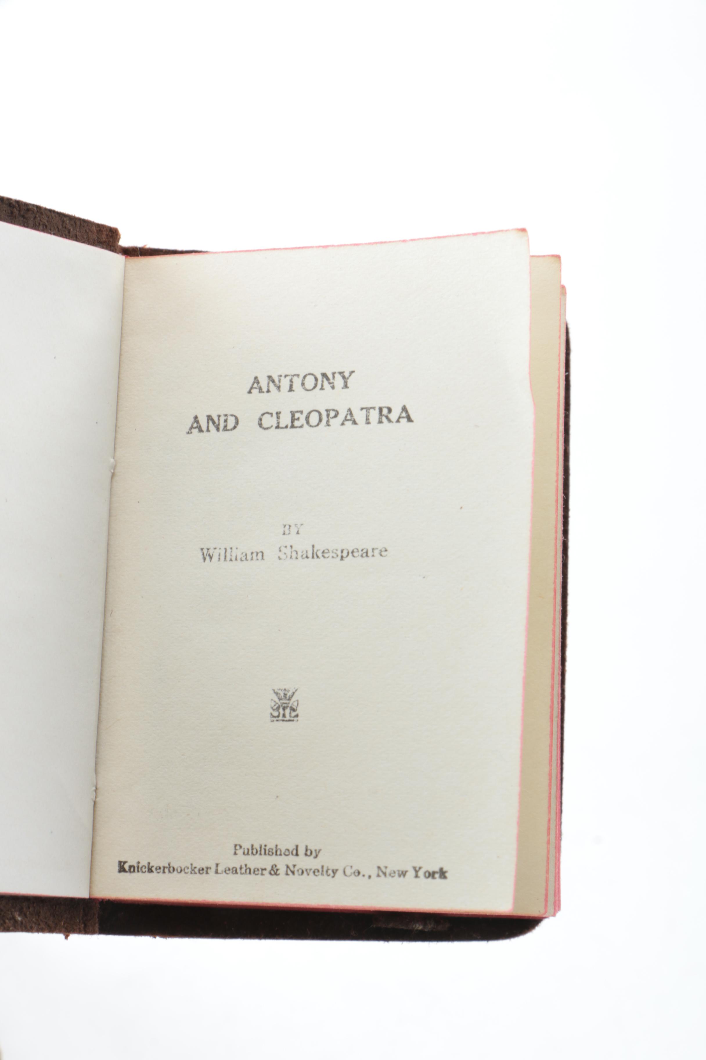 Circa 1920s Knickerbocker Leather Miniature "Shakespeare's Works" Boxed Set