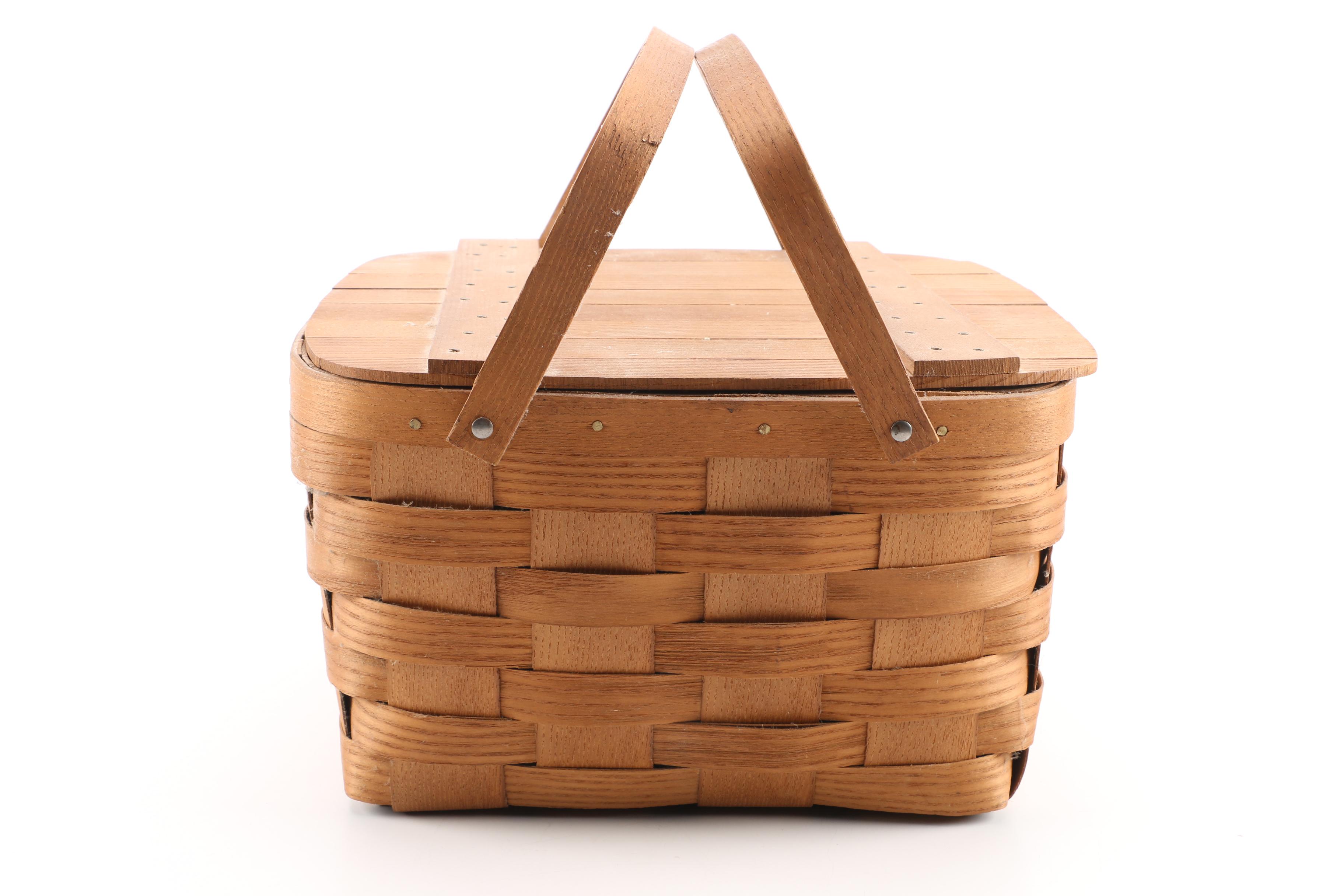 Basketville Vermont Picnic Basket with Small Table Insert