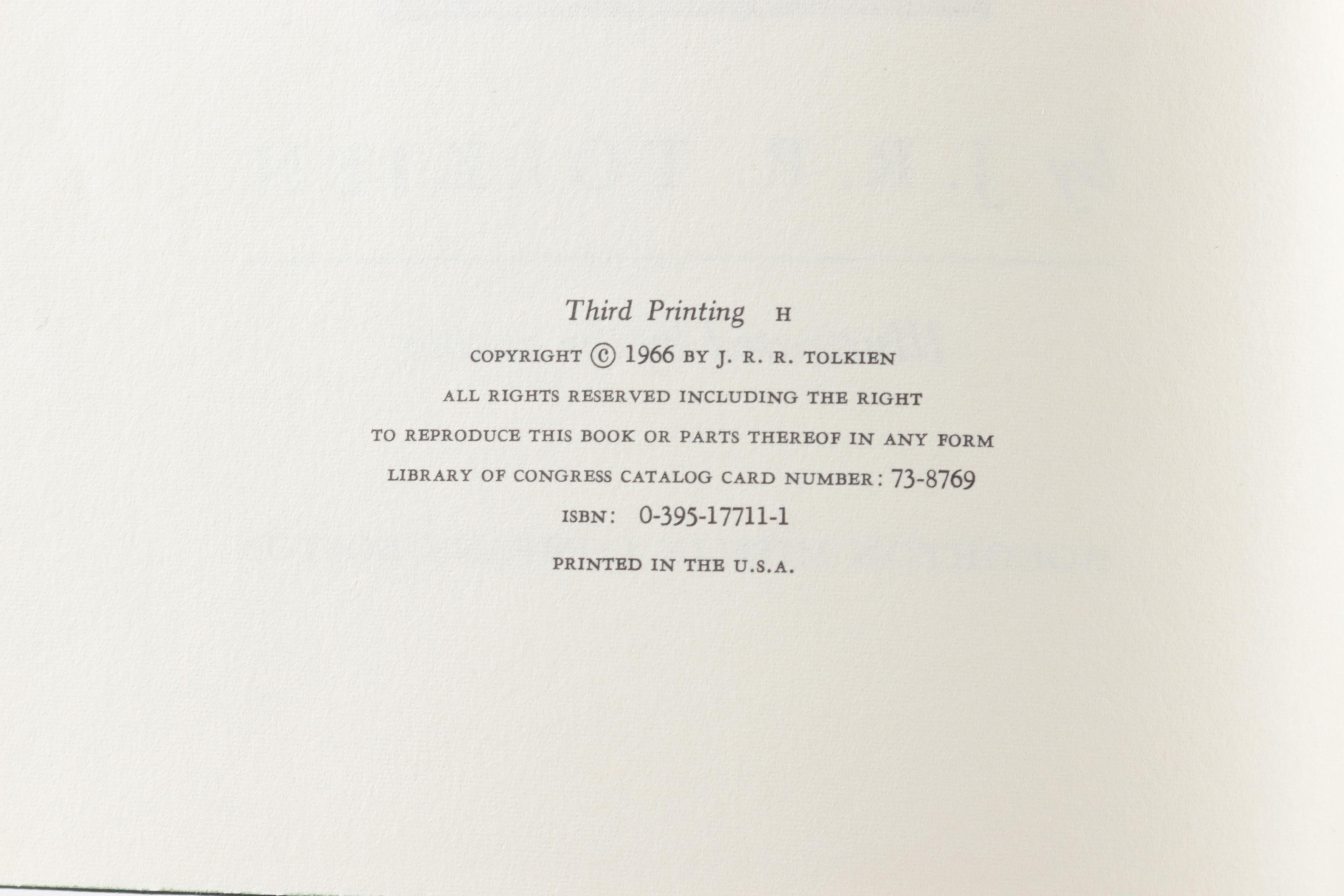 1965 "The Lord of the Rings" Set and More by J.R.R. Tolkien
