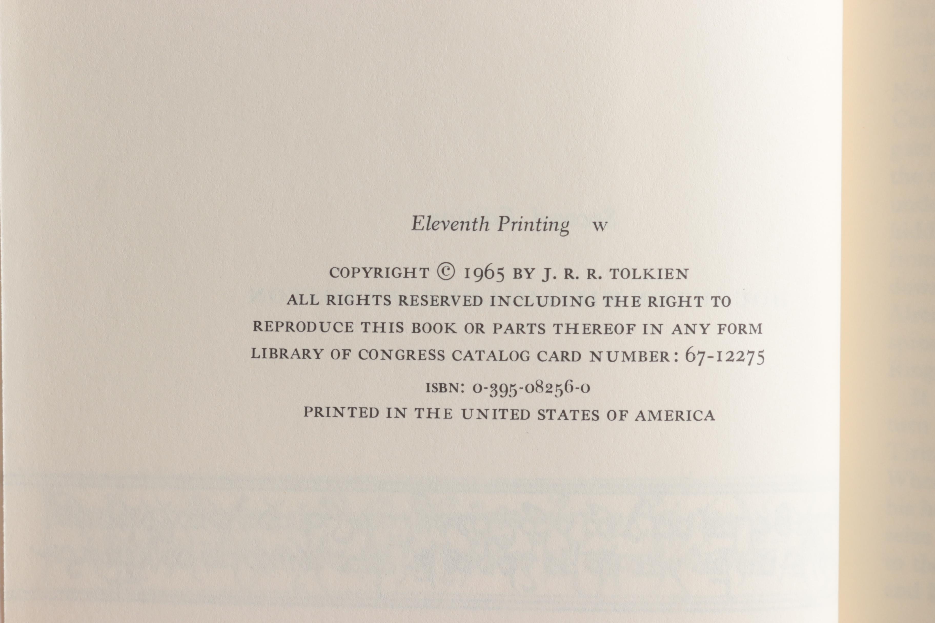 1965 "The Lord of the Rings" Set and More by J.R.R. Tolkien