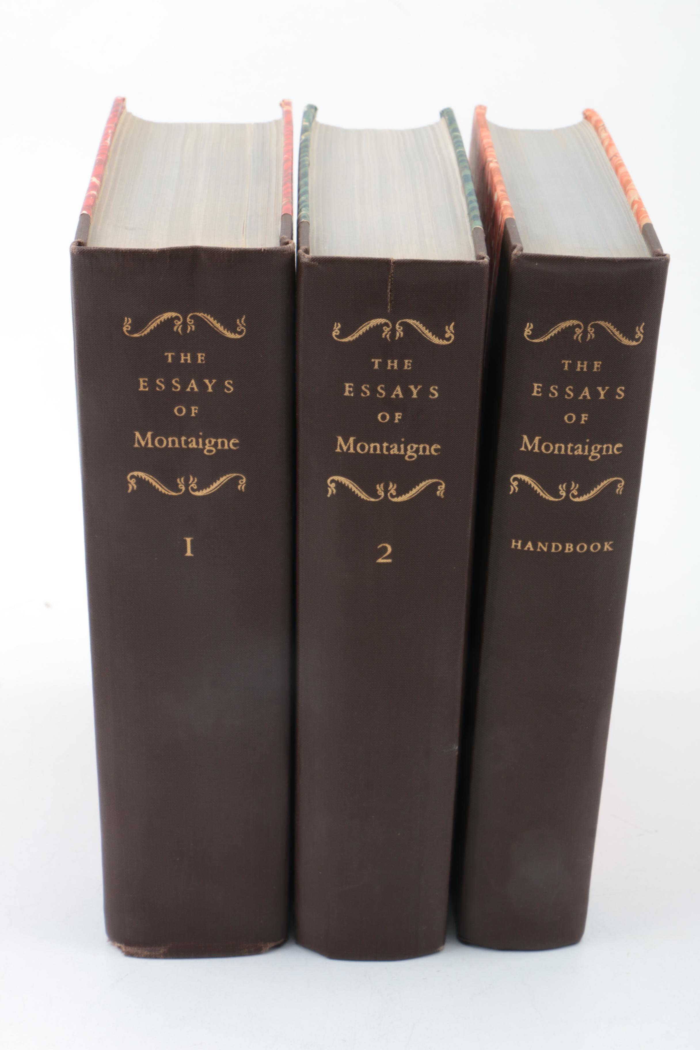 1946 "The Essays of Michel de Montaigne" Translated by George B. Ives