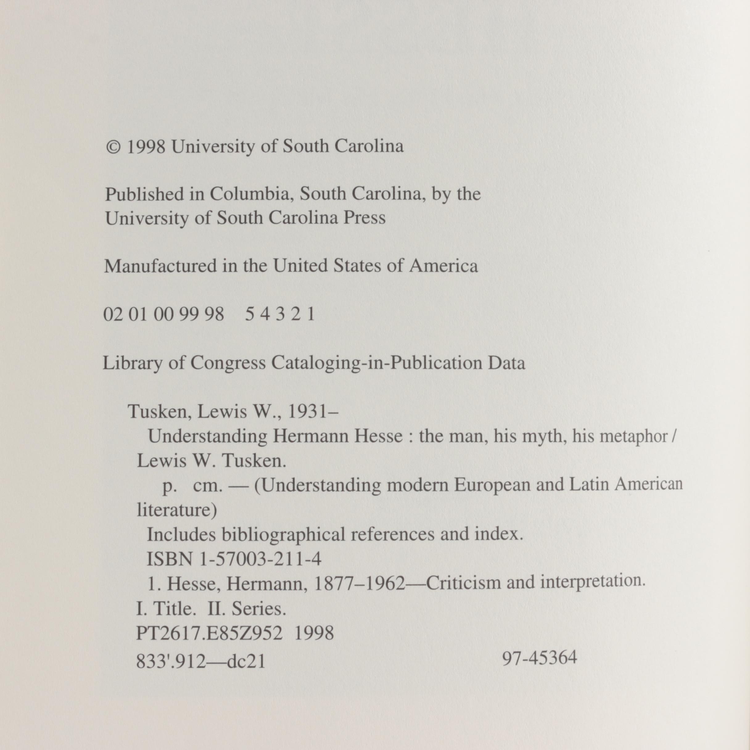 Books by Hermann Hesse Including 1969 First Printing "Gertrude"