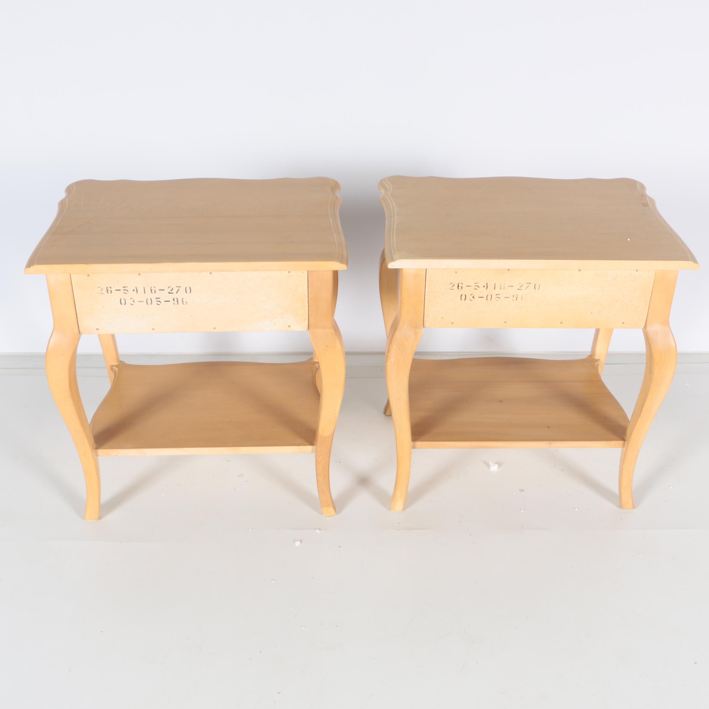 Pair of Ethan Allen French Provincial Style Nightstands