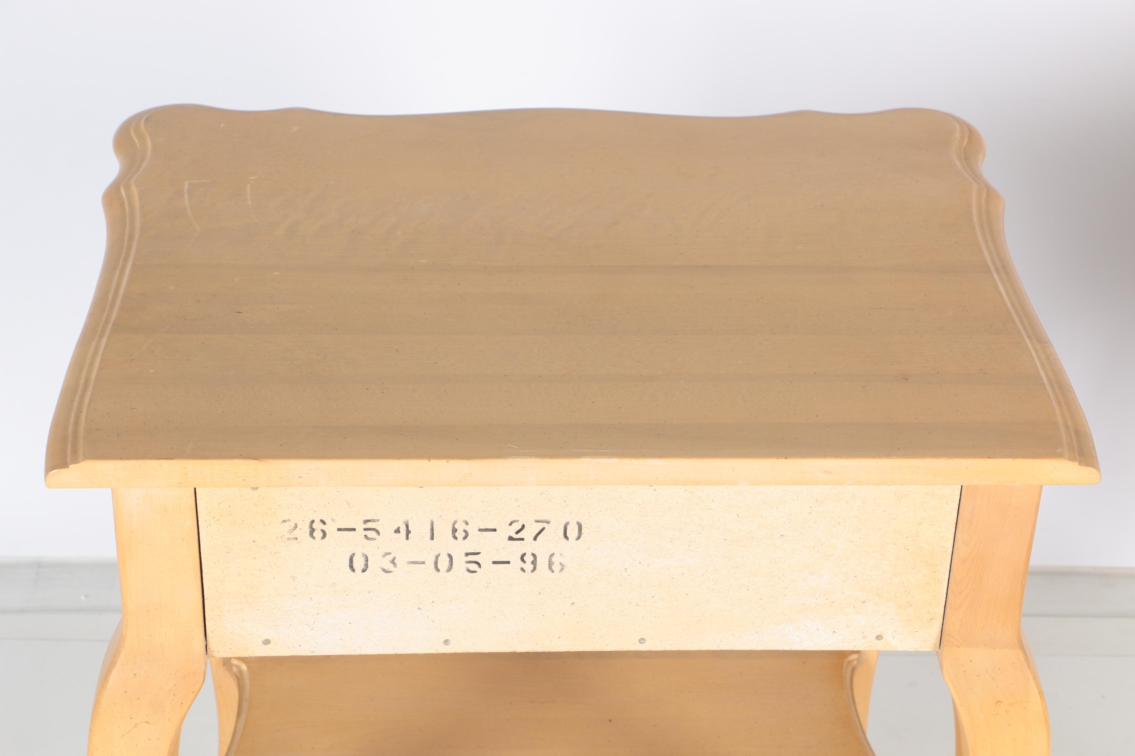 Pair of Ethan Allen French Provincial Style Nightstands