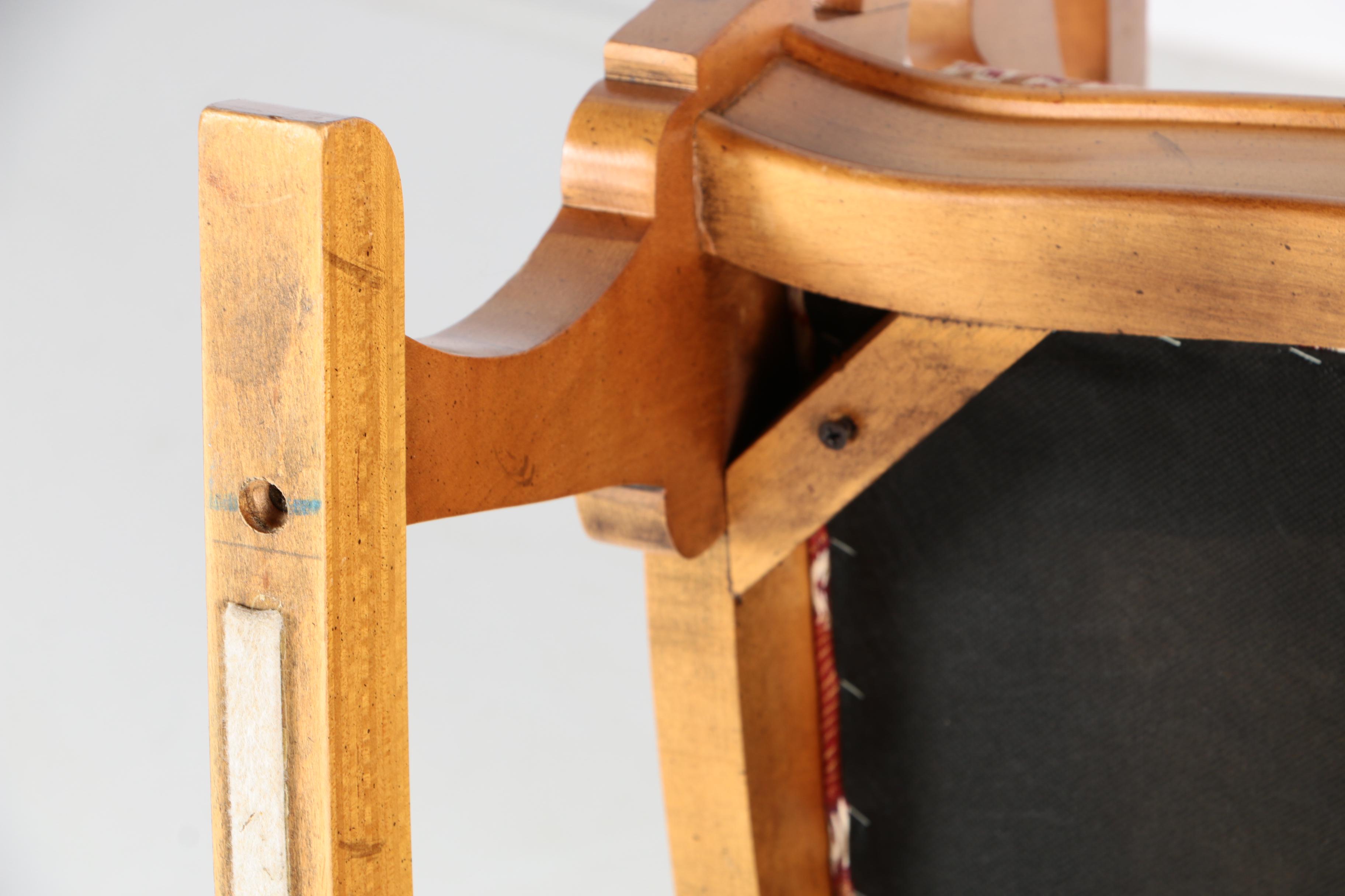 Custom Upholstered Lincoln Style Rocking Chair