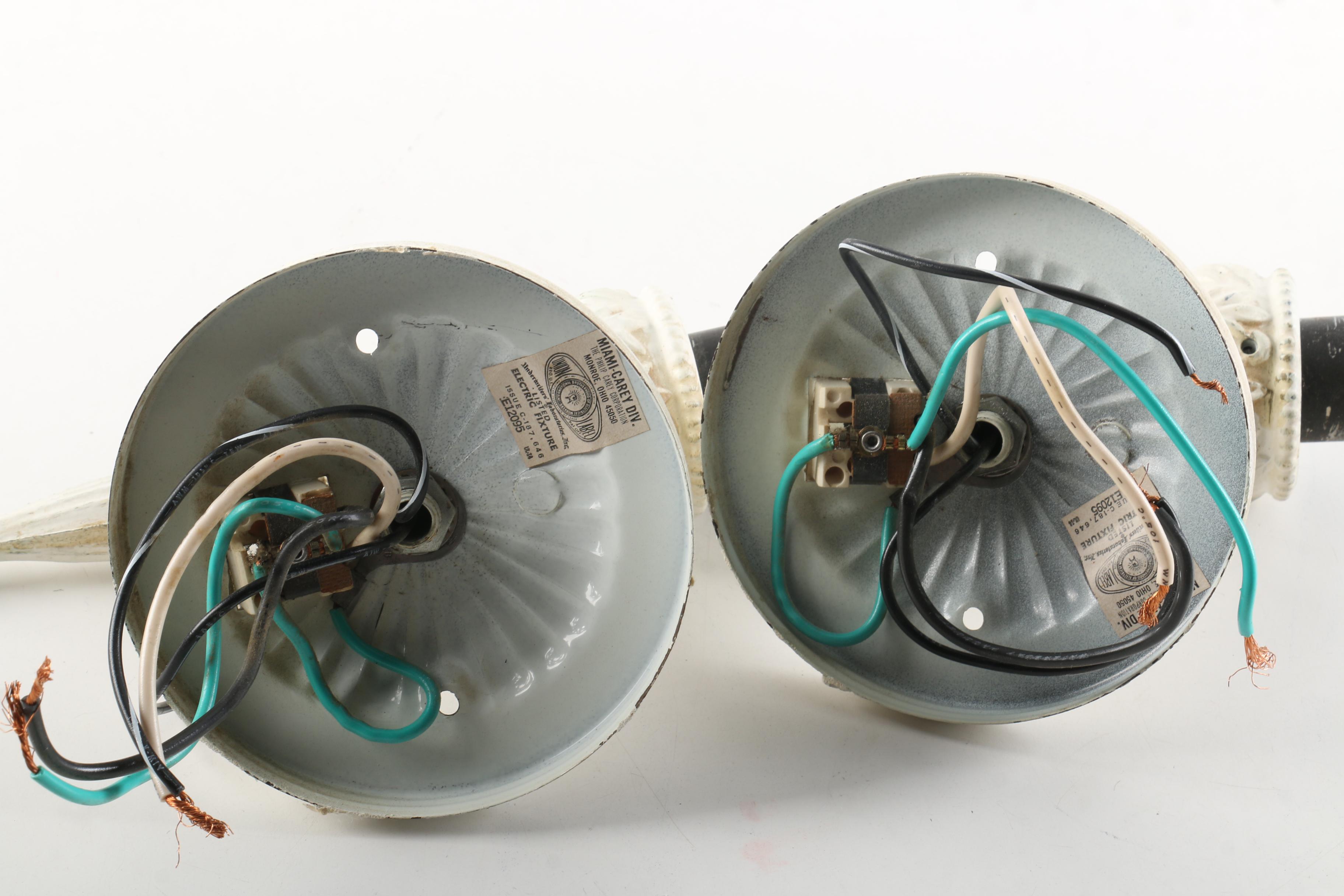 Pair of Vintage Philip Carey Wall Sconces